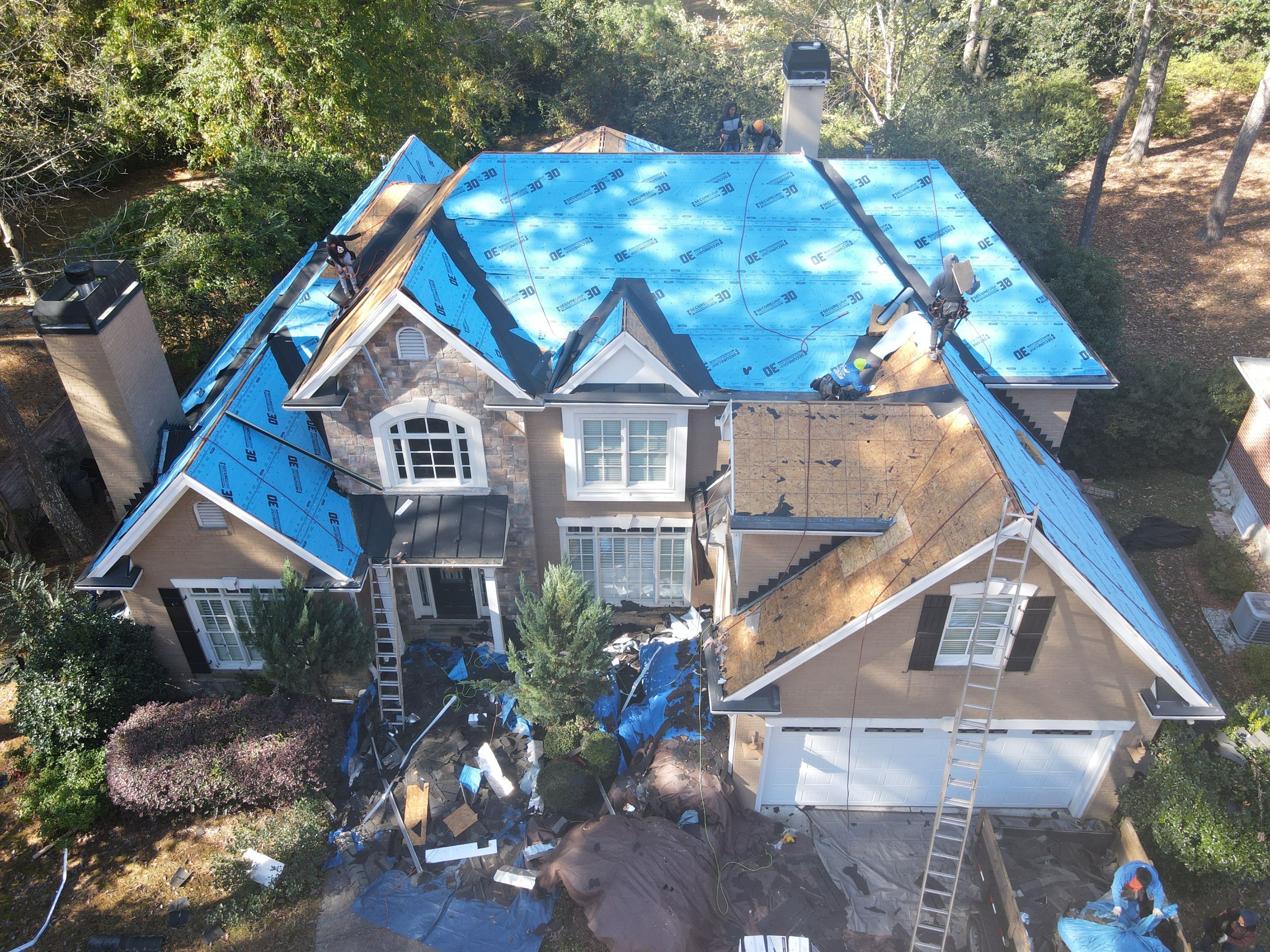 Residential Roofing Installation using Owens Corning by Inspector Roofing and Restoration