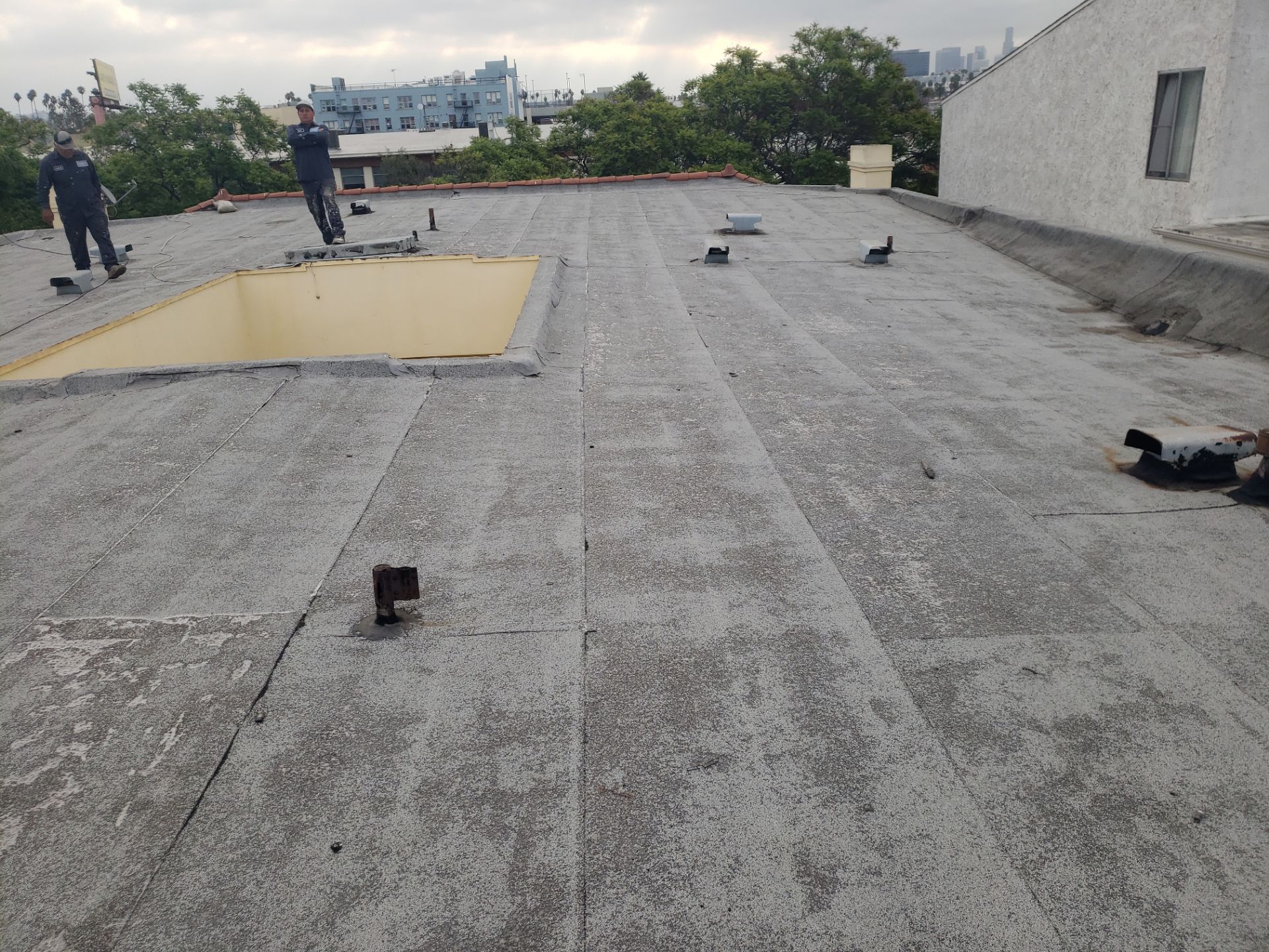 Commercial Silicone Roof System using American Standard Silicone System by Hull Brothers Roofing
