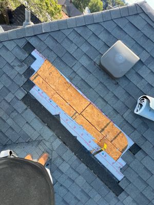 Residential Roofing Repair using Owen's Corning Duration (Lifetime) Shingles