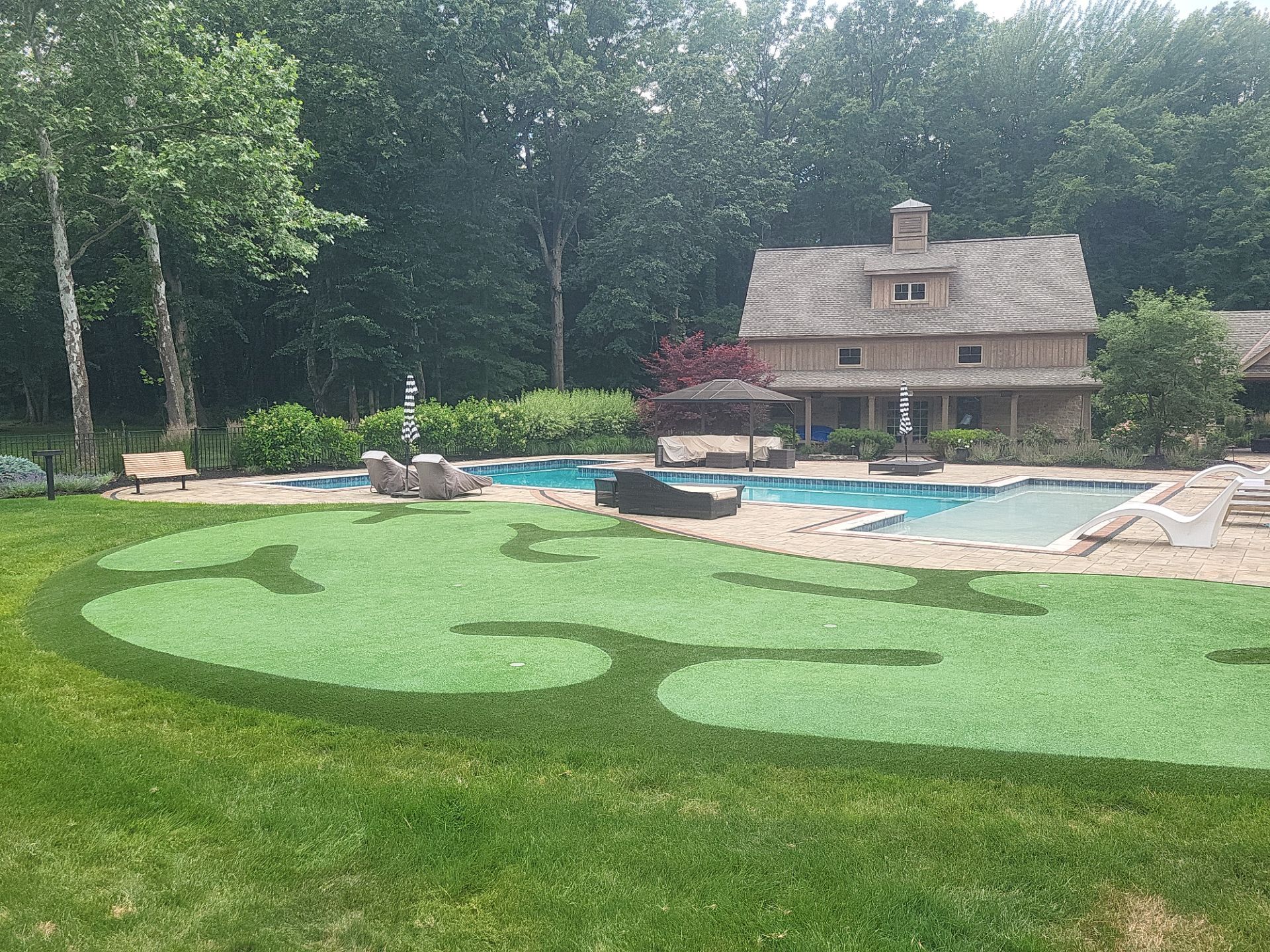 Unique Backyard Mini Putting Course by Southwest Greens Midwest