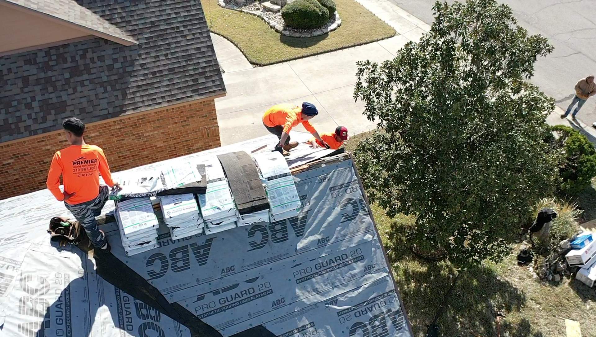 Residential Roof Replacement using Pinnacle Pristine 30 Year Laminate Shingles by Premier Roofing and Contracting