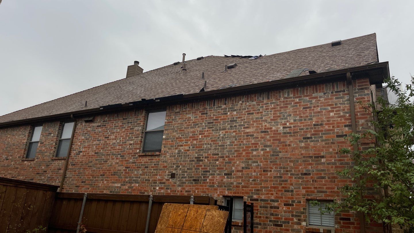 Storm Roof Damage Replacement in Frisco by First United Roofing & Construction
