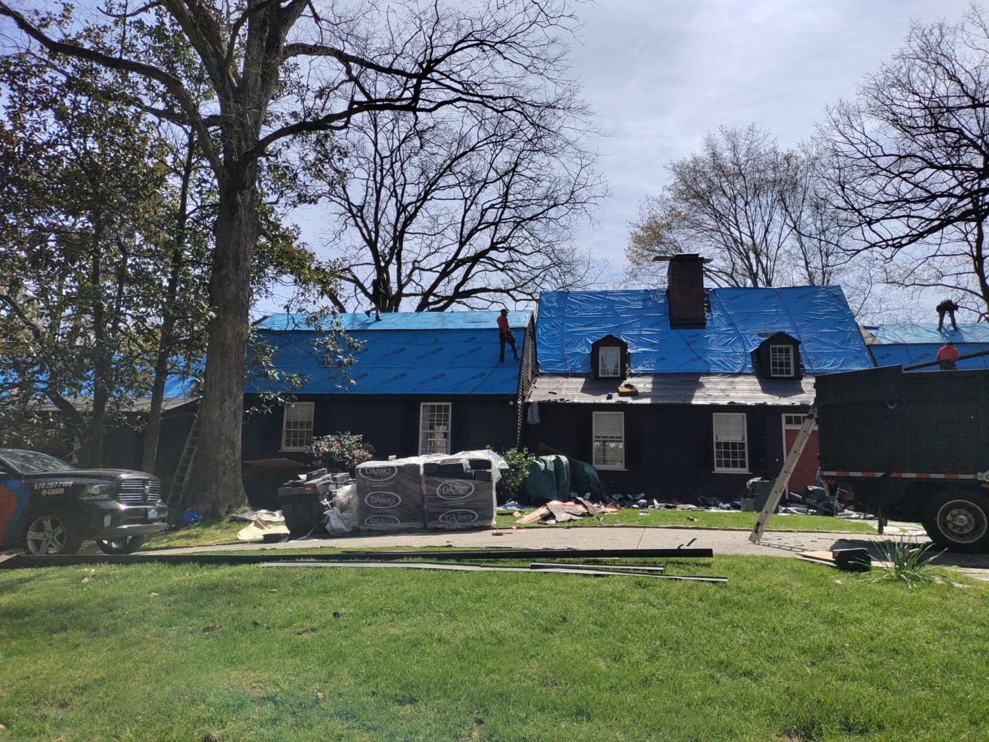 Residential Roofing Installation using Da Vinci Slate  by Inspector Roofing and Restoration