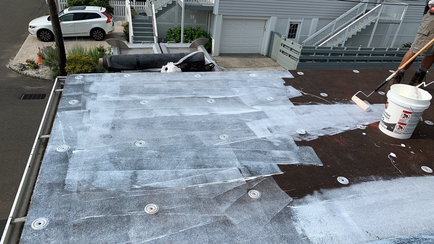 Deck Installation using trex over epdm roof by A Plus Exterior