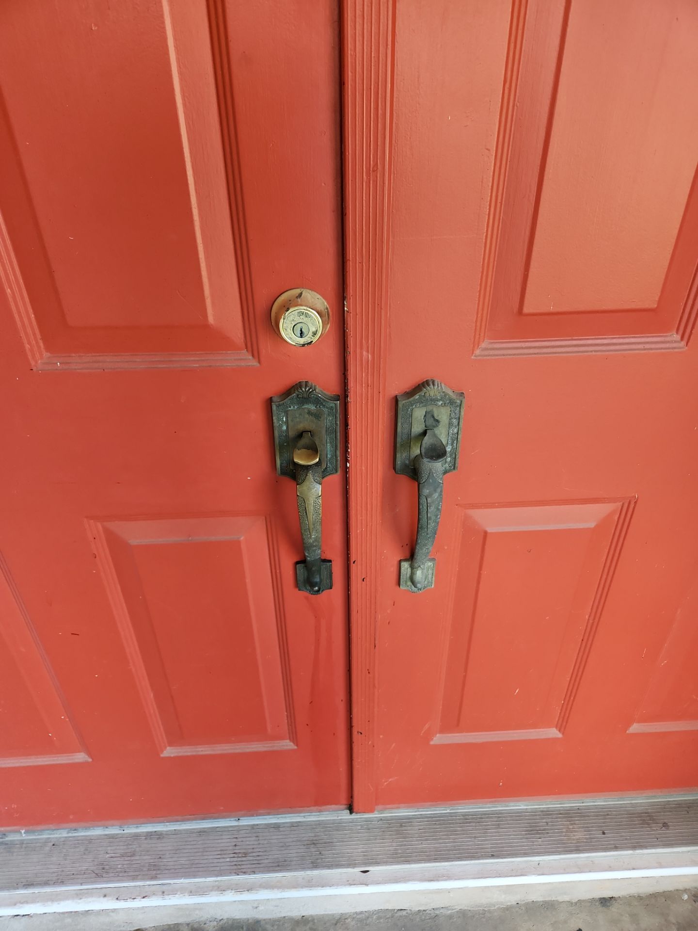 Drywall repair and door painting in S. Austin-78745 by RejuveNate Renovations LLC