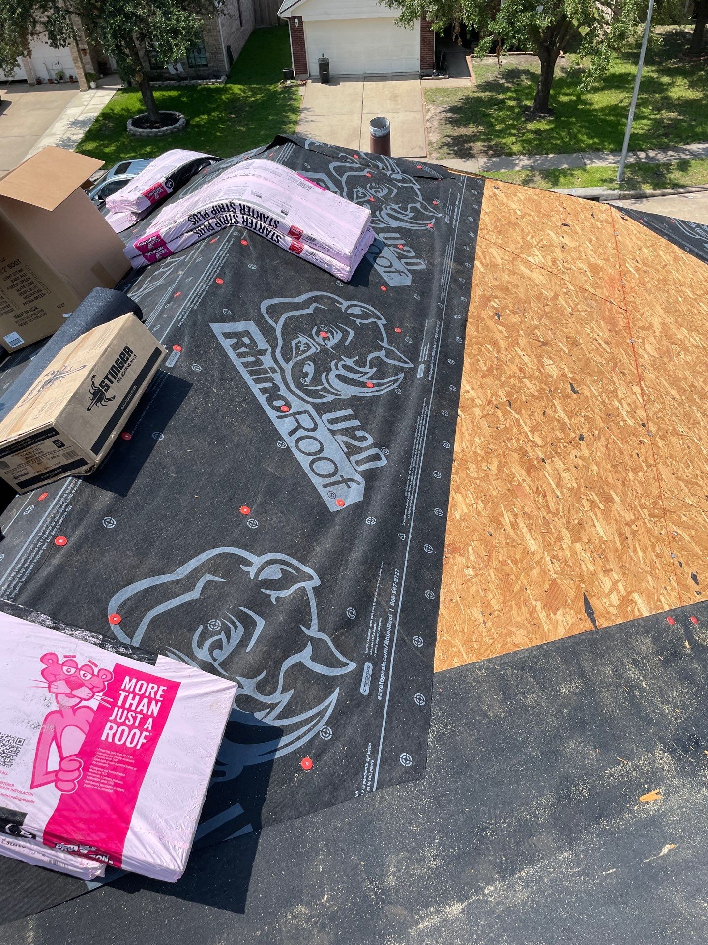 Residential Roofing Installation using Owen's Corning Duration (Lifetime) Shingles by Roof Repair Company