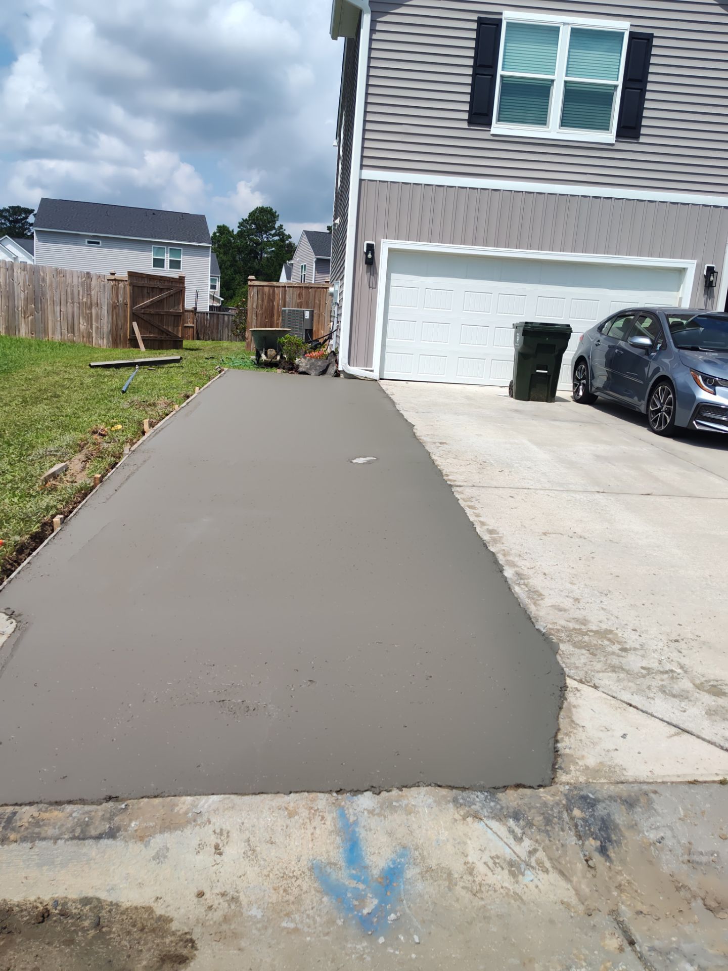 Boat storage concrete by Cornerstone Home Builders, LLC