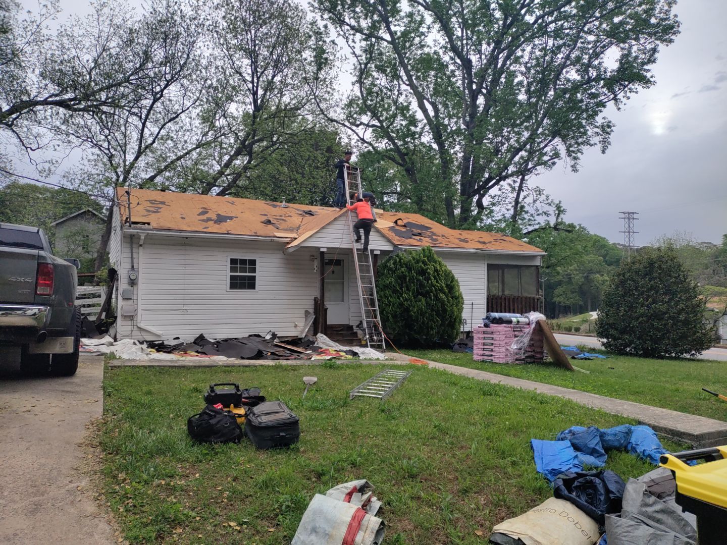 Residential Roofing Installation using Owens Corning by Inspector Roofing and Restoration