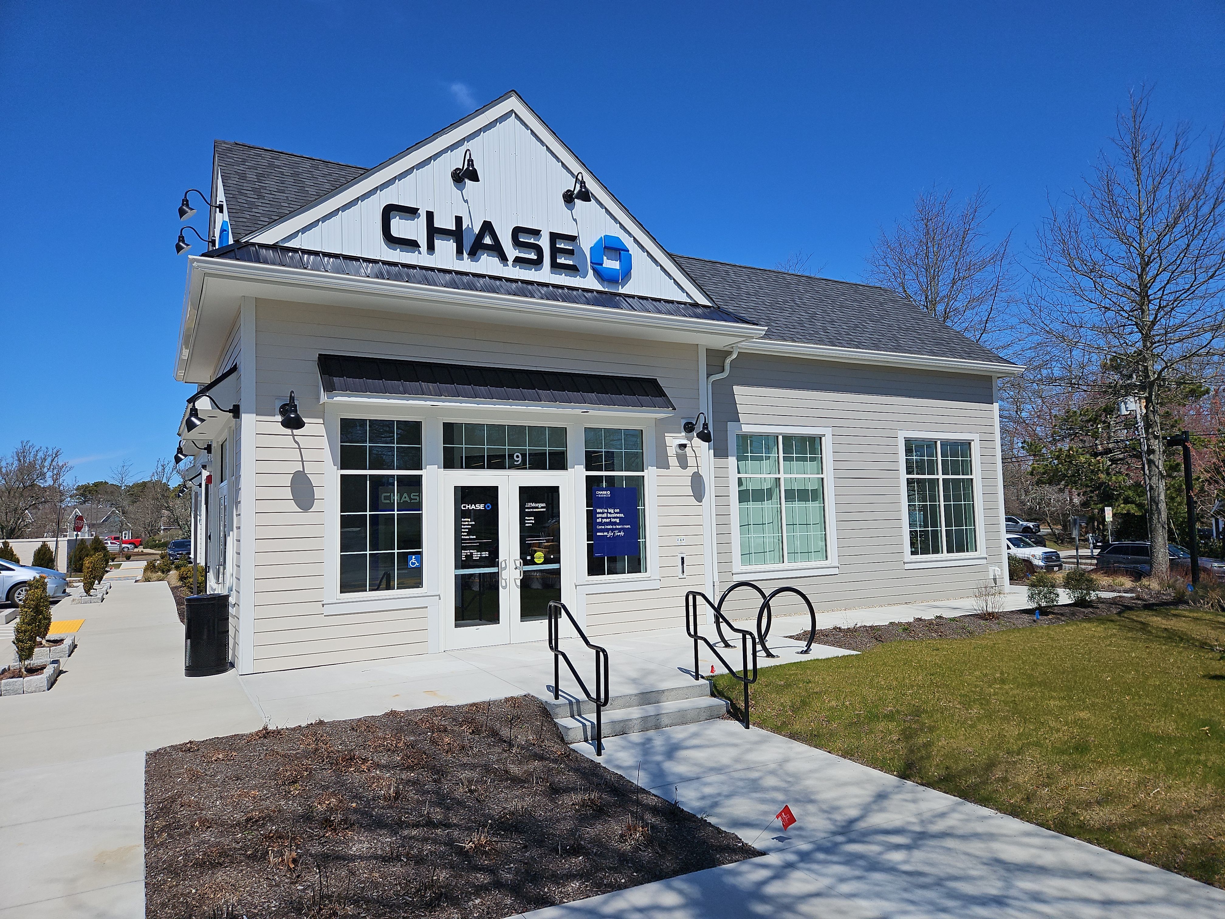 Gutter Installation using 6" K-Style Aluminum Gutter on Chase Bank in Orleans, MA by Gutter Pro Enterprises