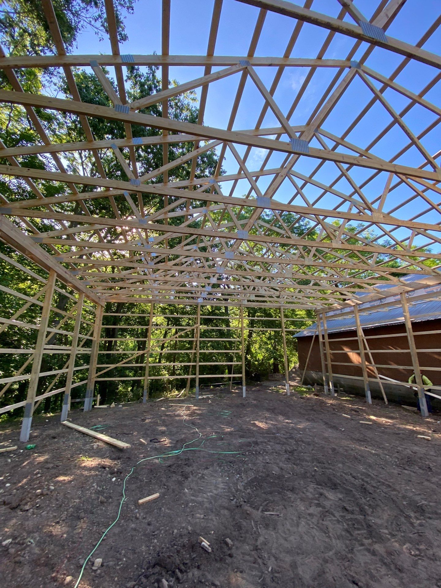 40'x50'x16' Pole Barn Project by The Barn Builders