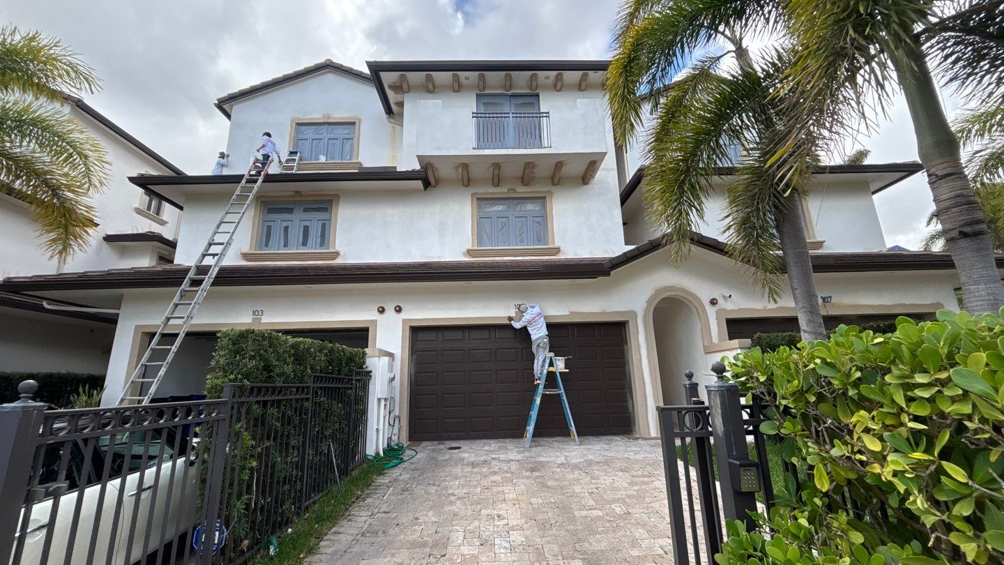 Large Scale Commercial Exterior Isle of Venice Drive, Fort Lauderdale by John “The Greek” Painting