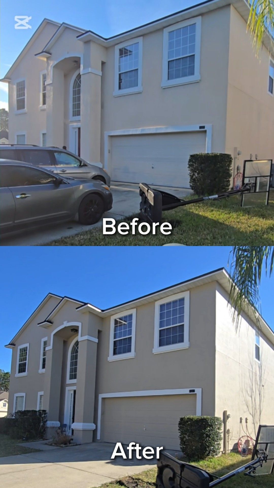 Exterior Stucco Repair, Delamination & House Painting in Jacksonville, FL by A New Leaf Painting, LLC