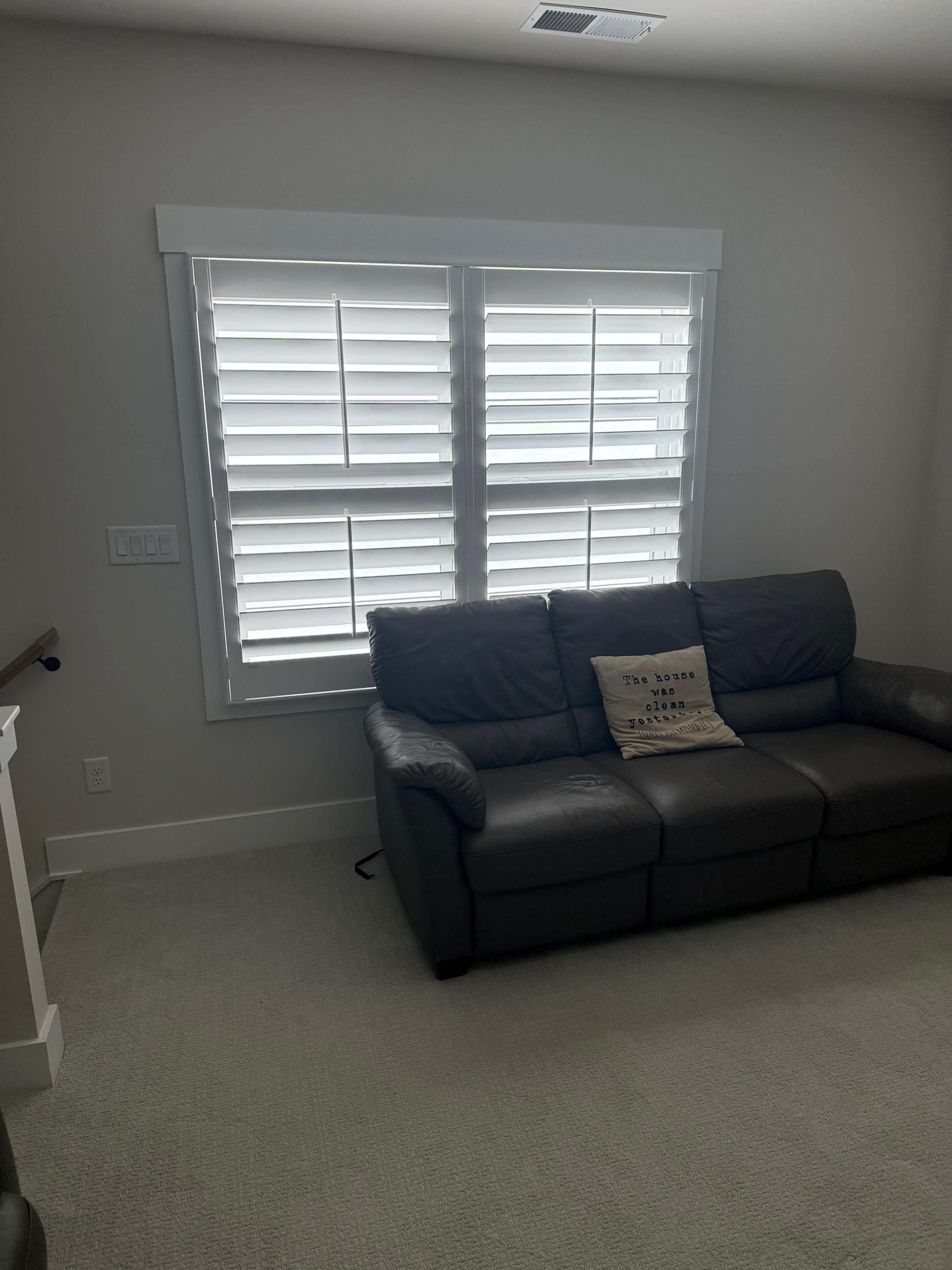 Whole Home Interior Shutter and Roller Shade Installation in Charlotte by Southern Traditions Window Fashions