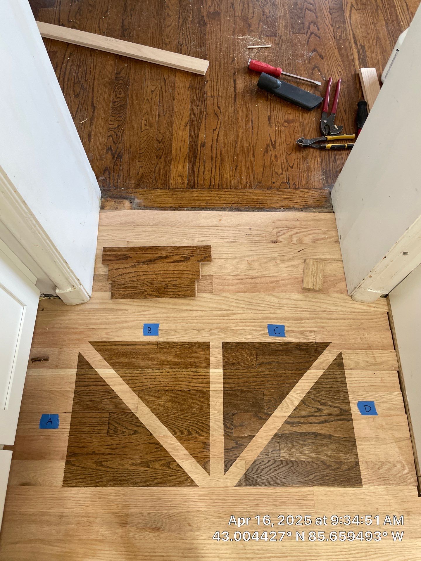 Custom Refinishing on Existing Hardwoods by RTBaldwin Hardwood Floors