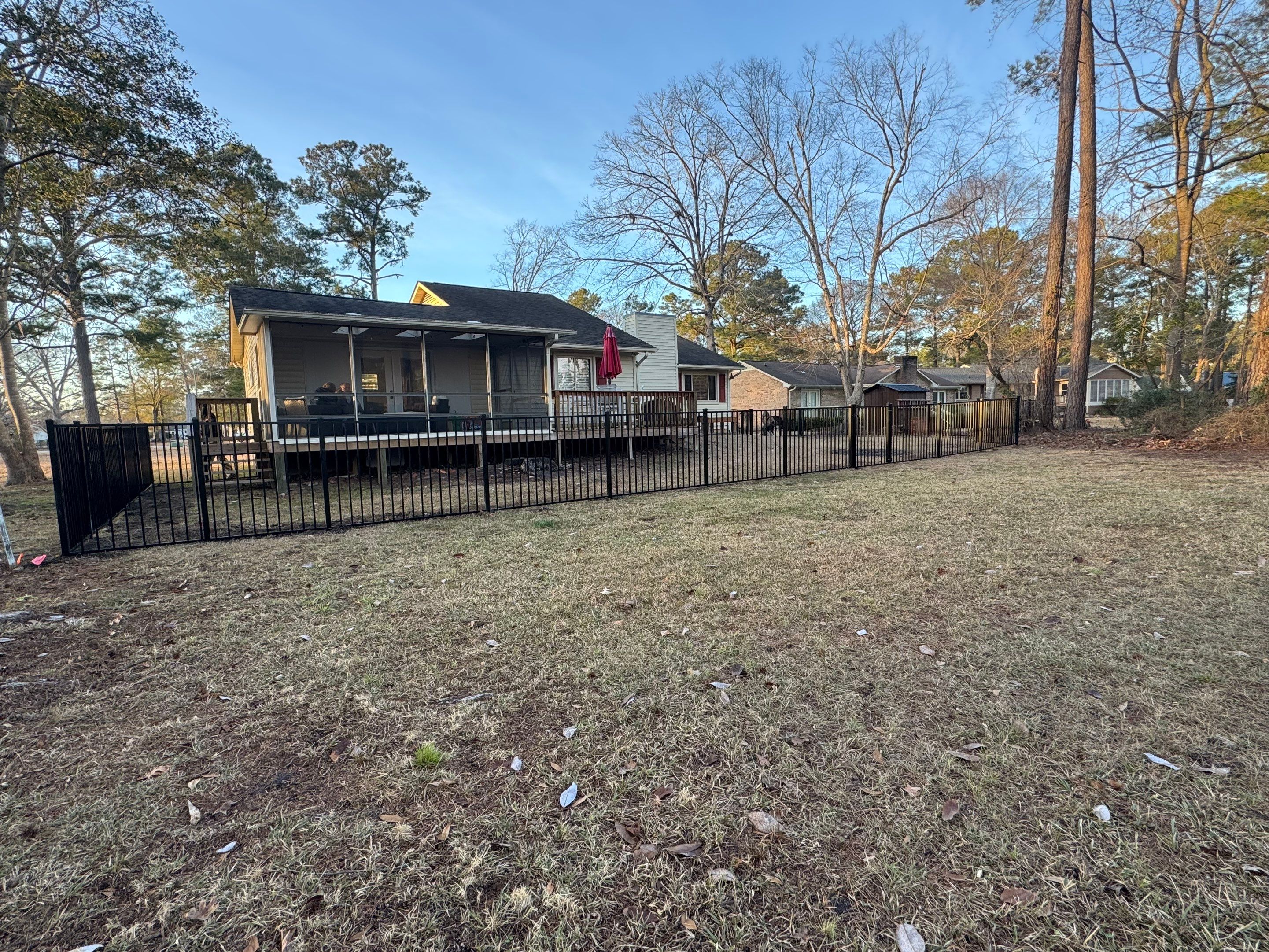 Project in New Bern by Superior Fence and Rail