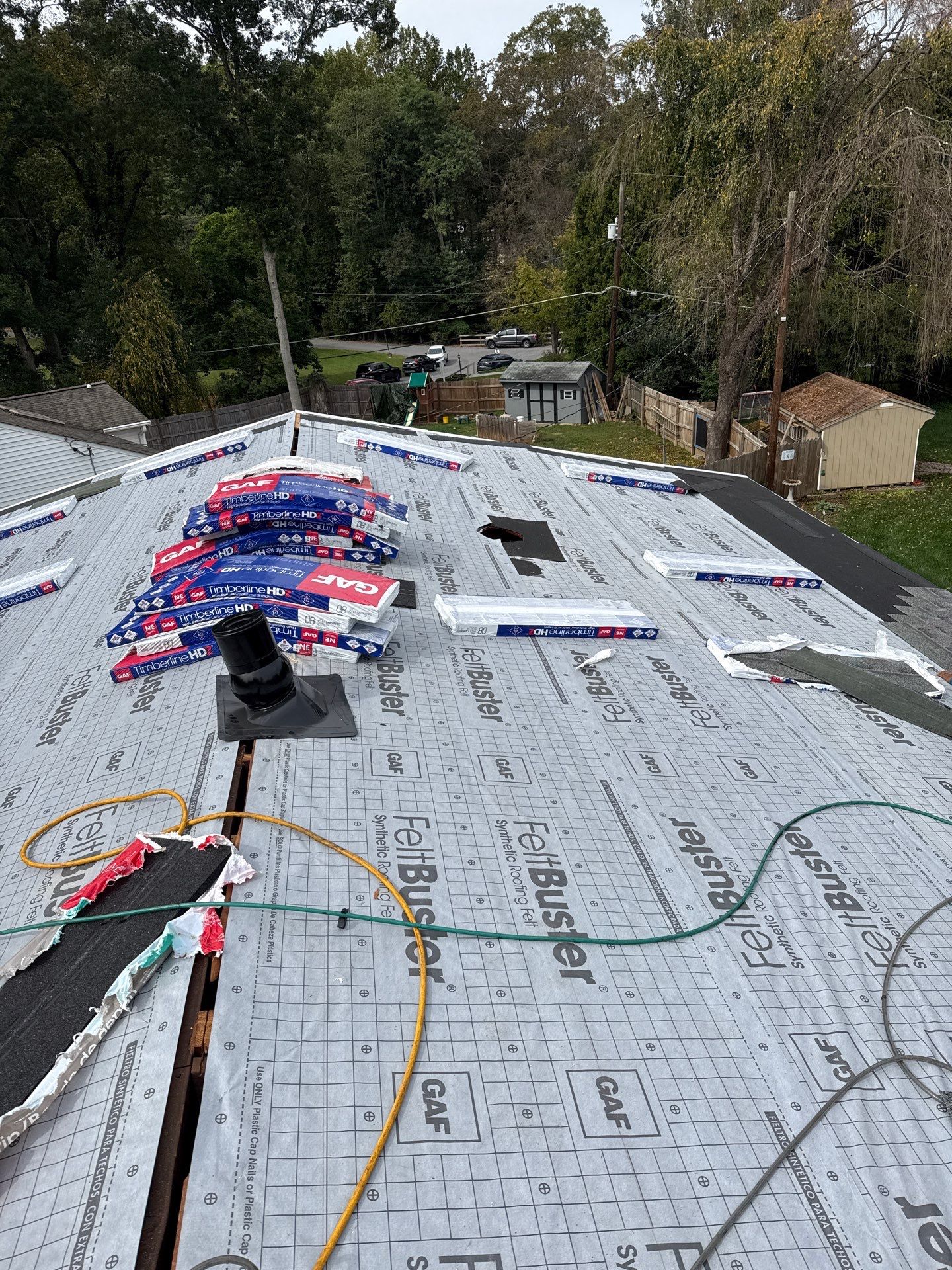 Residential Roofing Installation using GAF Timberline HDZ by Matter Roofing & Construction