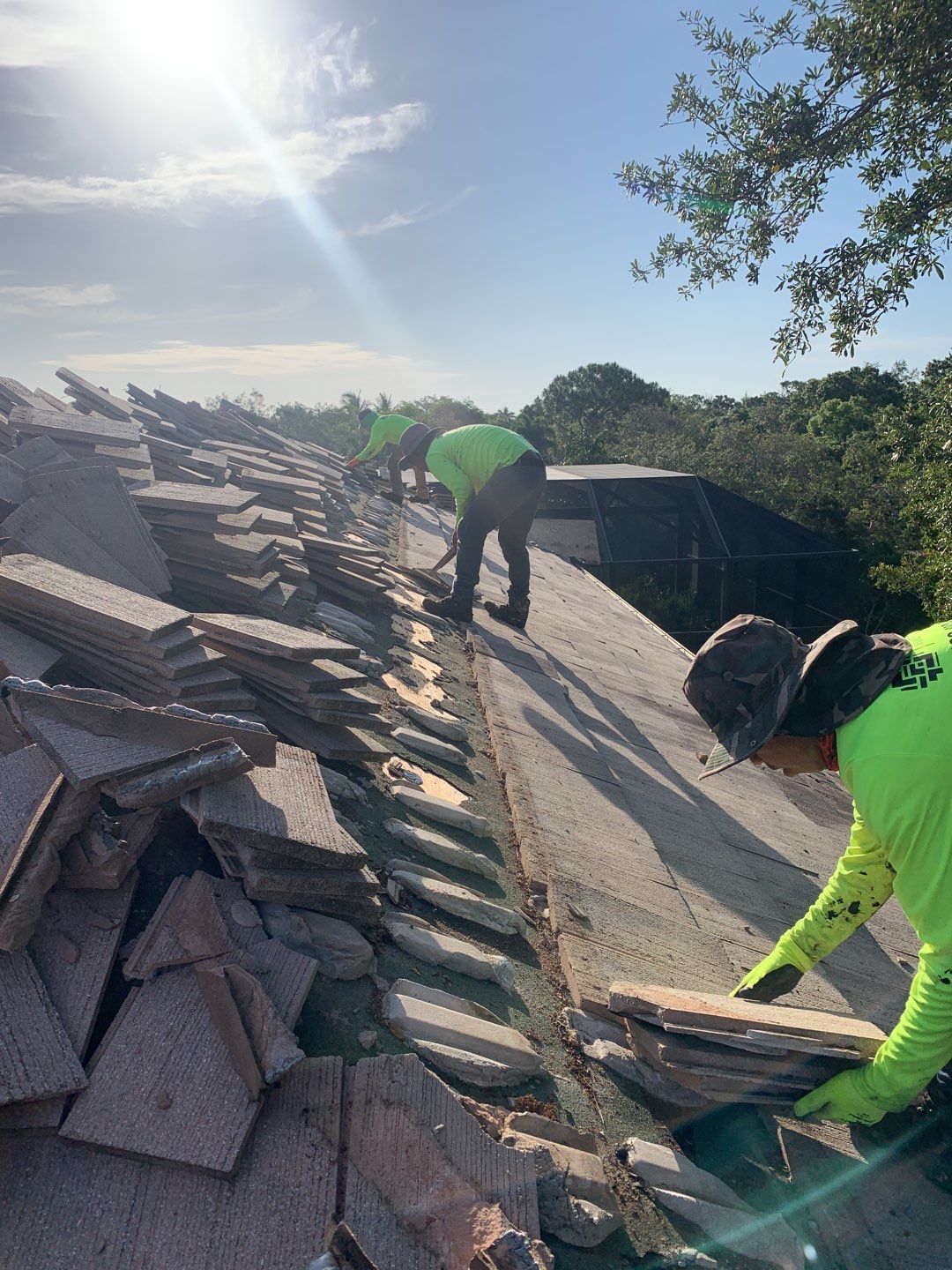 Residential Roofing Installation using Concrete Tile in Bonita Bay Community by International Roofing