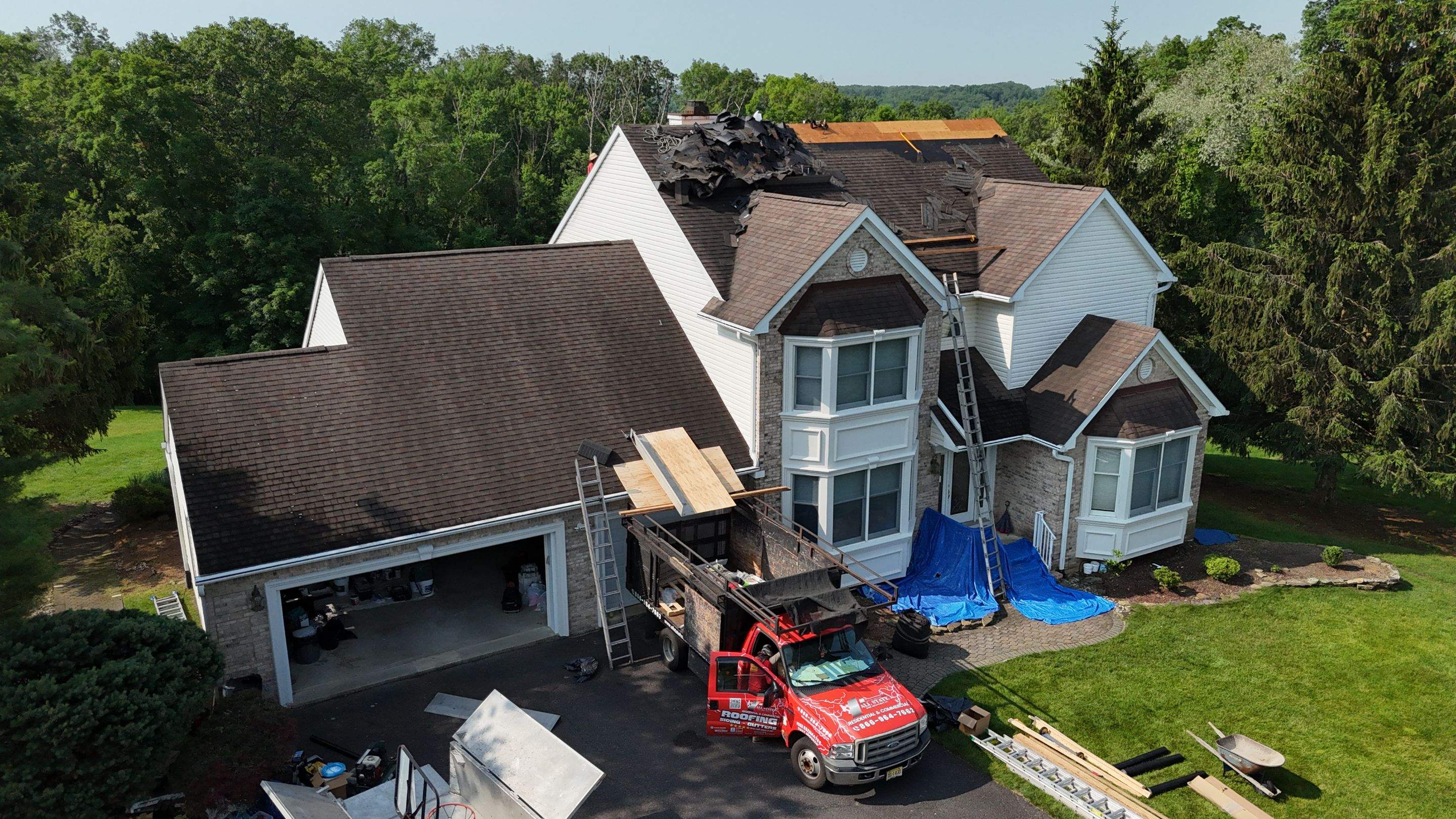 Roof Project in Wayne, NJ. by All State Home Improvement Inc.