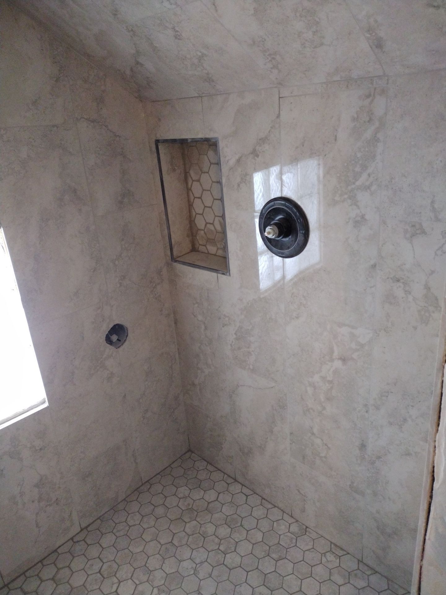 Shower Remodel & Ceiling Restoration – Correcting Water Damage and Rebuilding Right by Johnny Five Construction 
