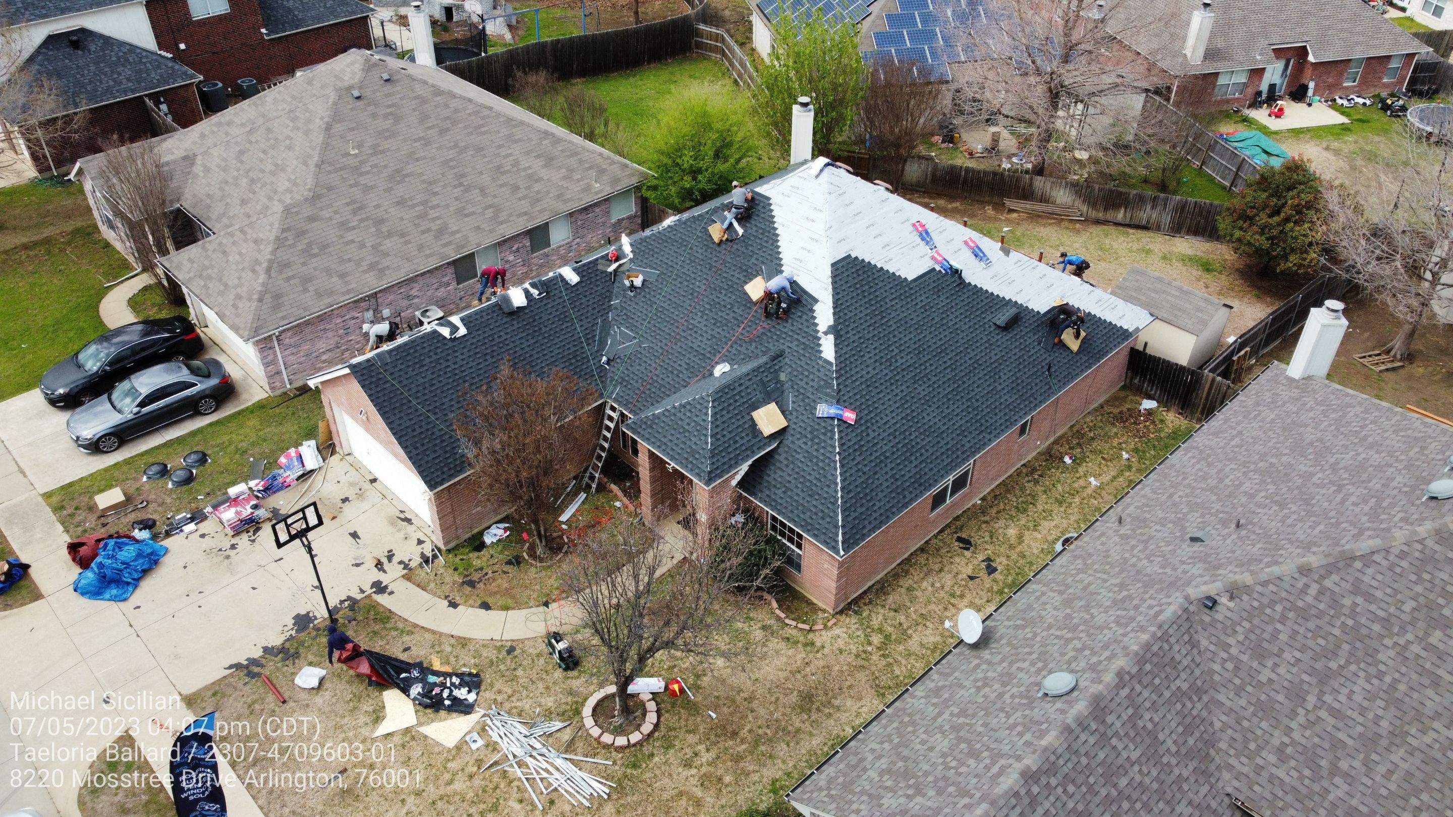 Project in Arlington  by Zeus Exteriors