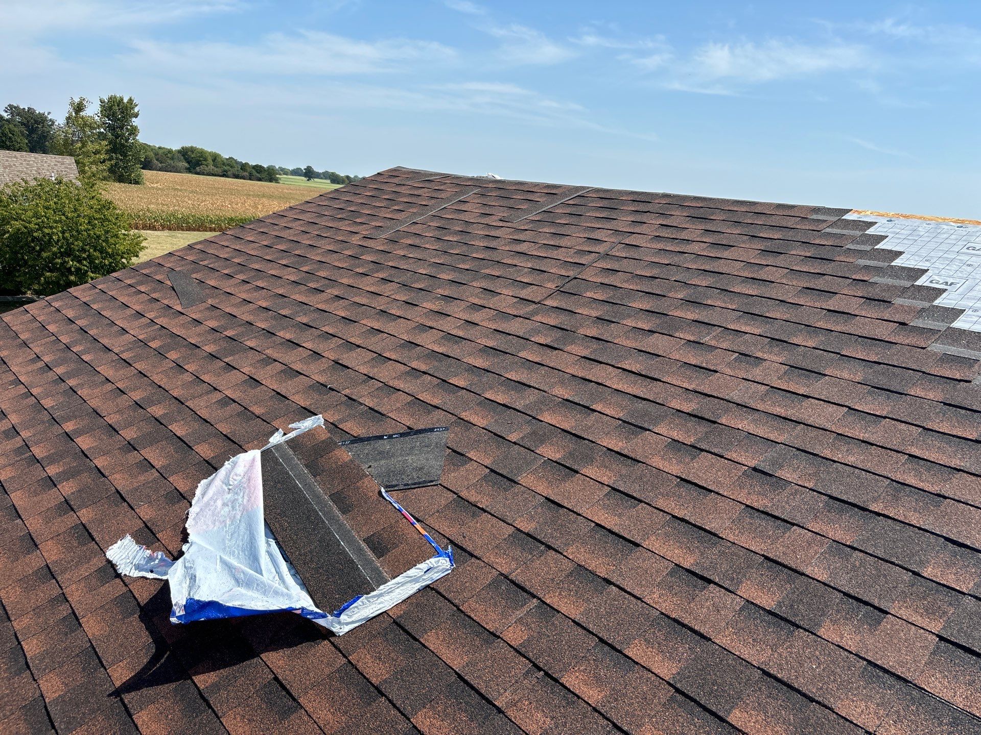 Residential Roofing Installation using Timberline HDZ Shingles - Hickory by RoofX 