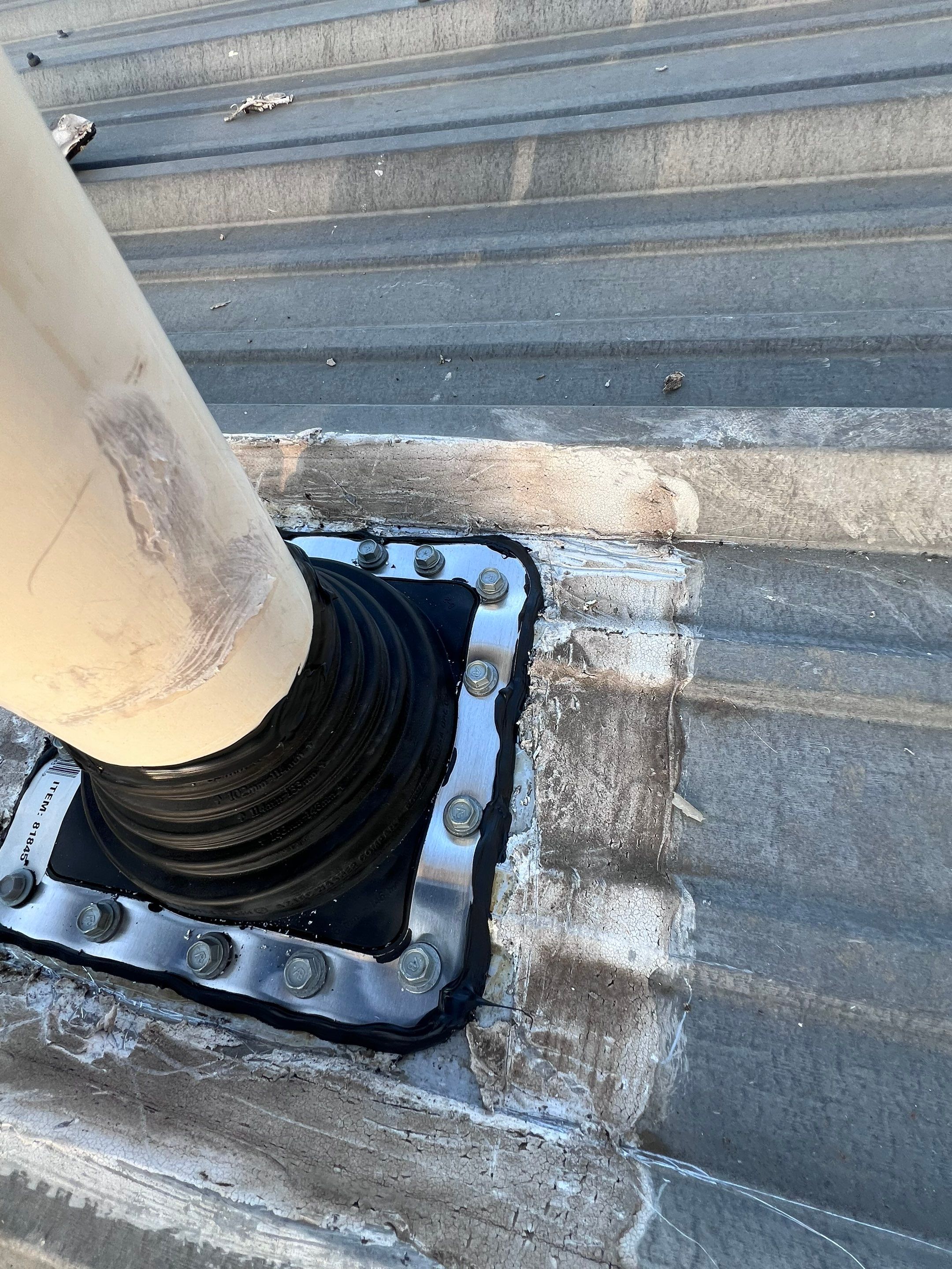 Hail Damage using Metal by Roof Repair Company