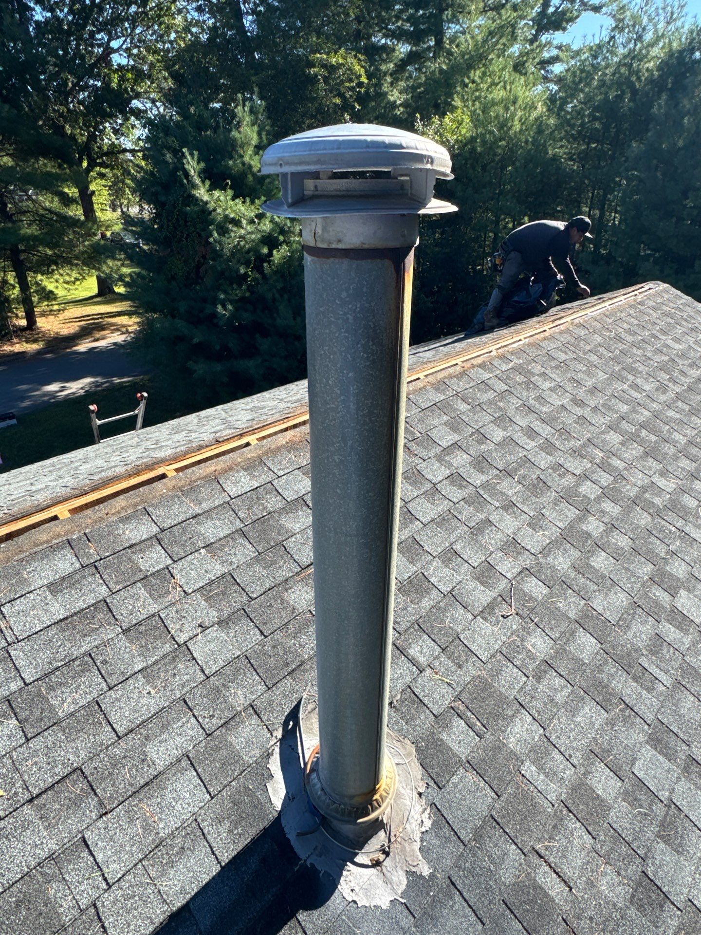 Tewksbury Attic Ventilation Upgrade with Chimney & Pipe Boot Reflashing by Mighty Dog Roofing of Greater Middlesex County
