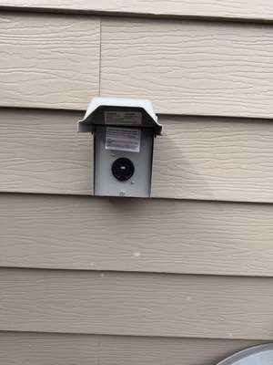 RV Receptacle Install