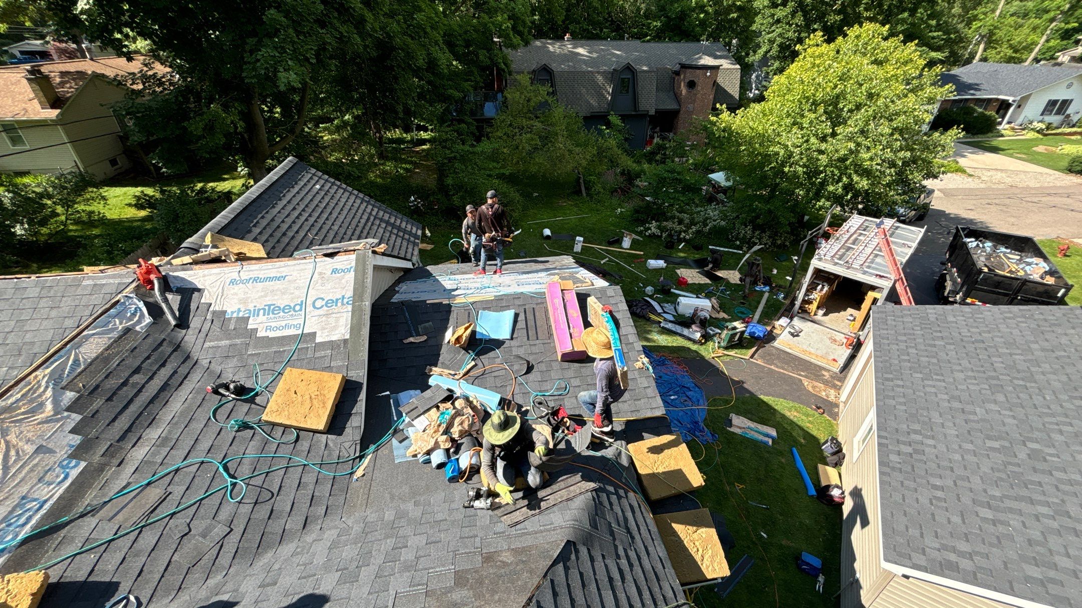Roof Replacement using CertainTeed Landmark by 180 Contractors