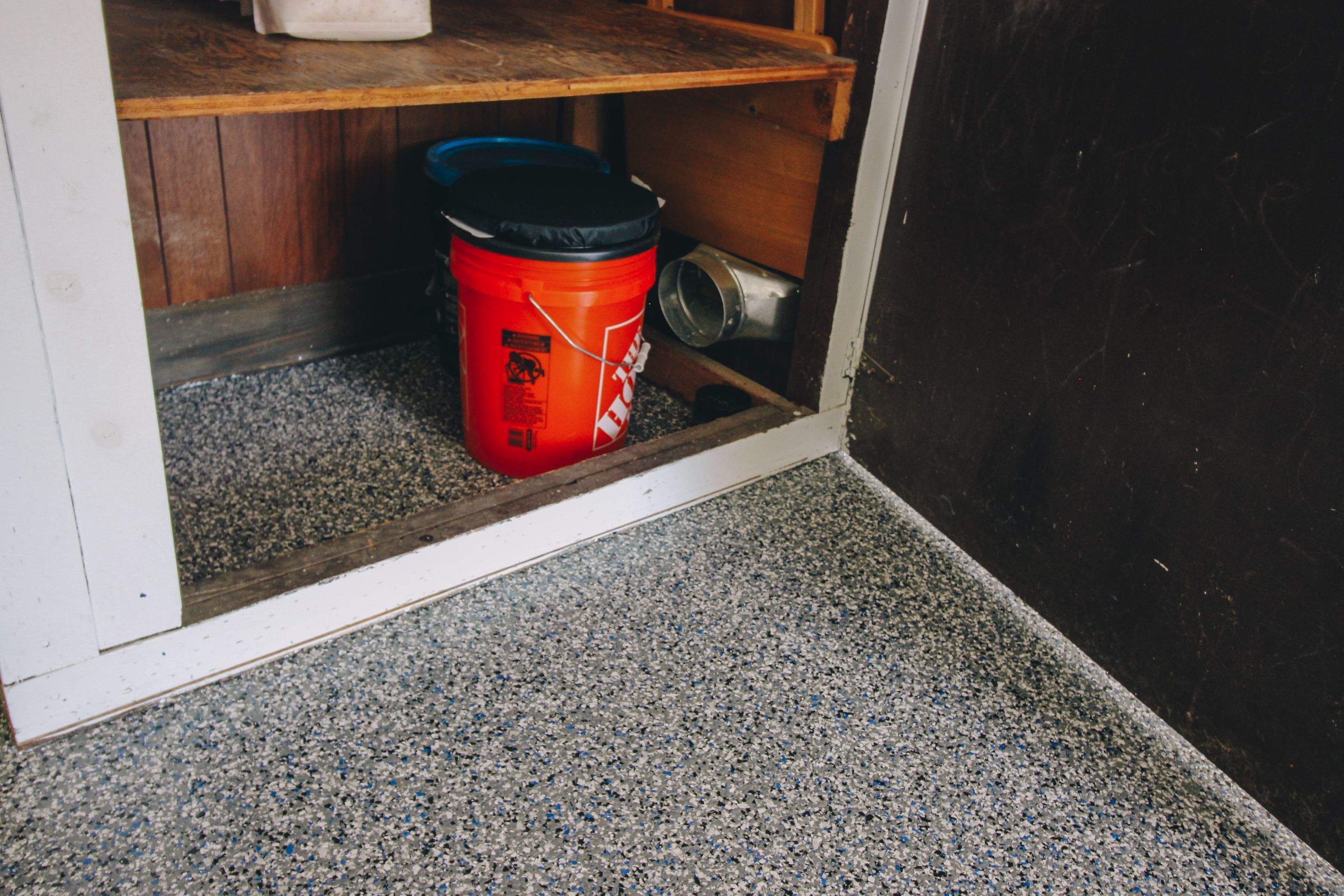Garage Floor using Galaxy Blue by Your1DayFloor.com
