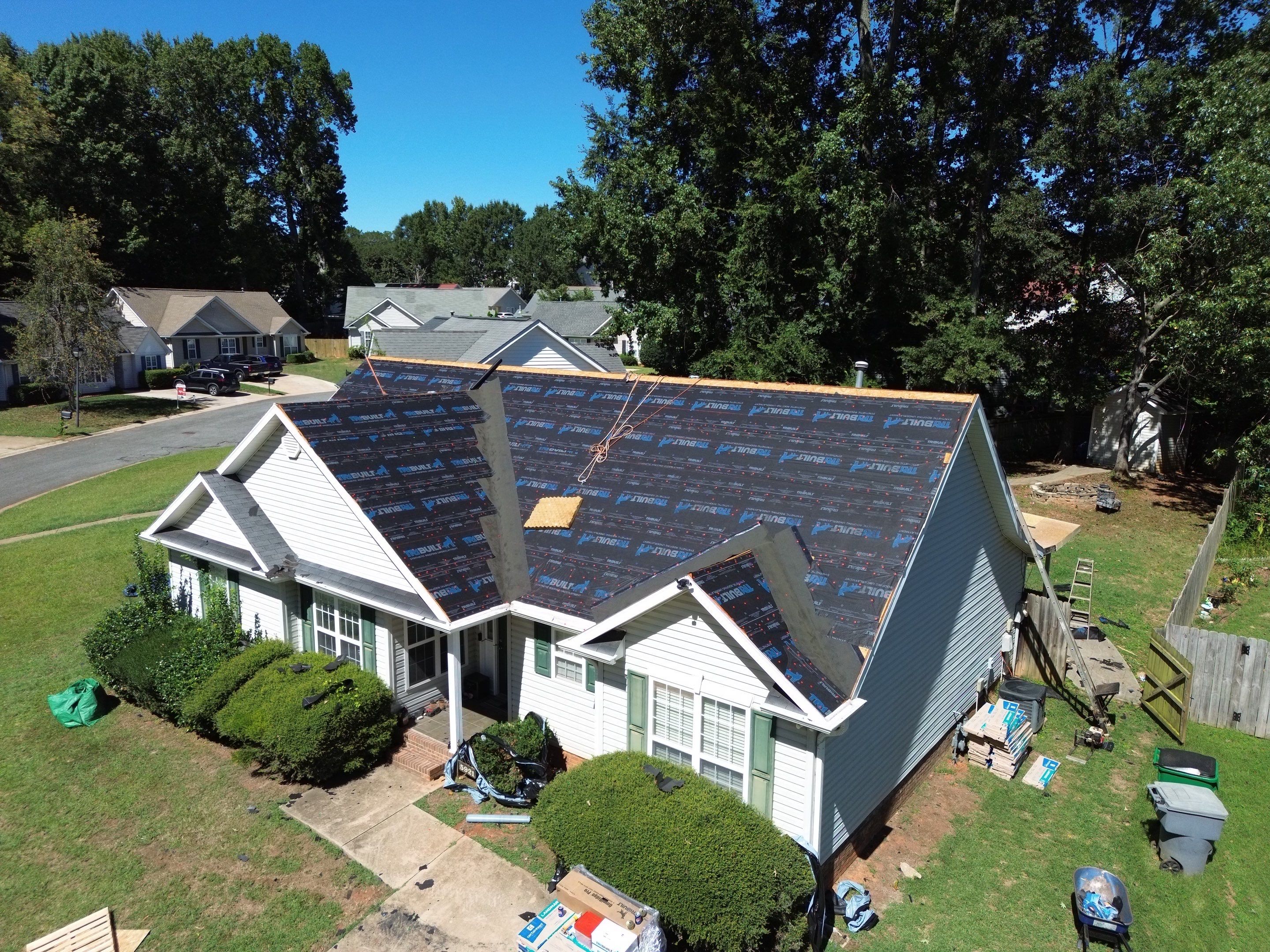Roof and gutter replacement by hail and wind damage by Just Brilliant Restoration JBR