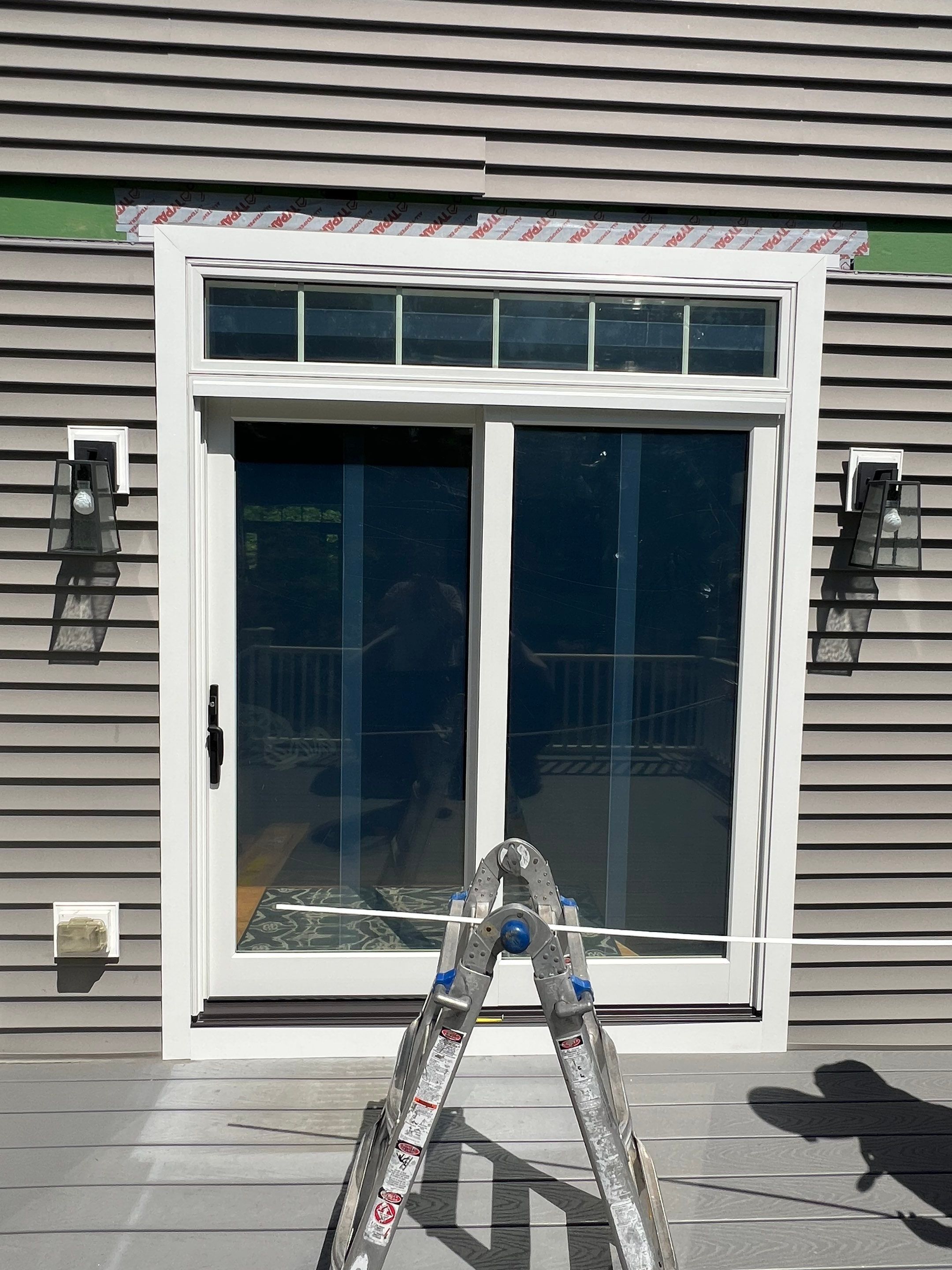 Entry and patio door Transformation  by DiGiorgi Roofing and Siding Inc
