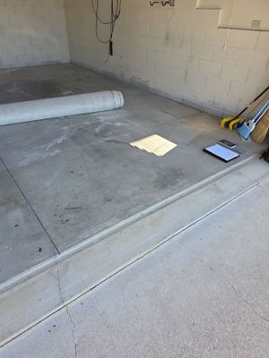 Polyurea Garage Floor Coating with Dolerite Chips in Morro Bay