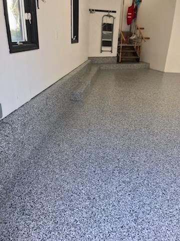 Garage Floor Coating using Penntek in Domino by Spectrum Painting, LLC
