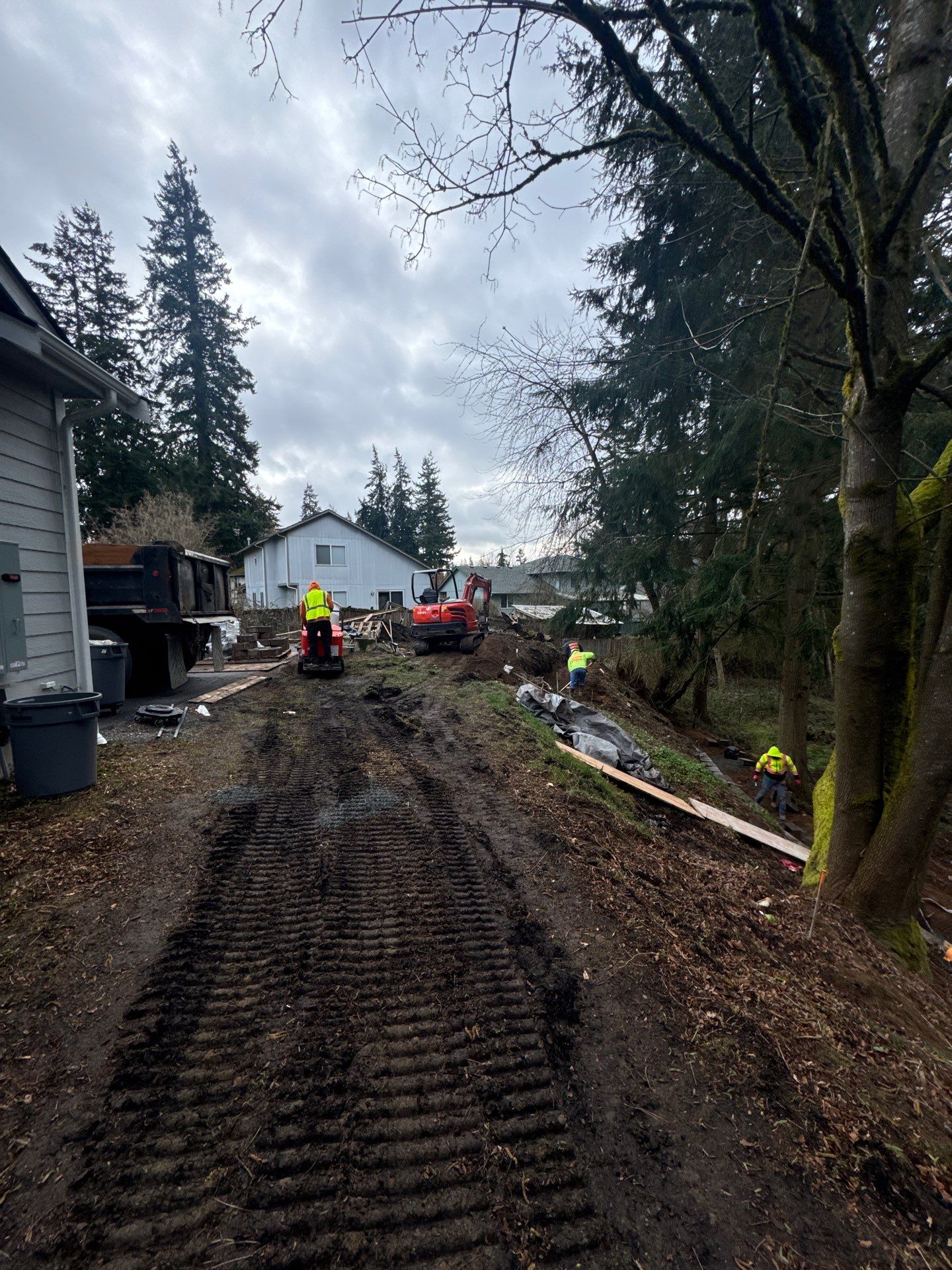 Retaining Wall and Backyard Renovation | Everett  by Jireh Asphalt & Concrete Inc 