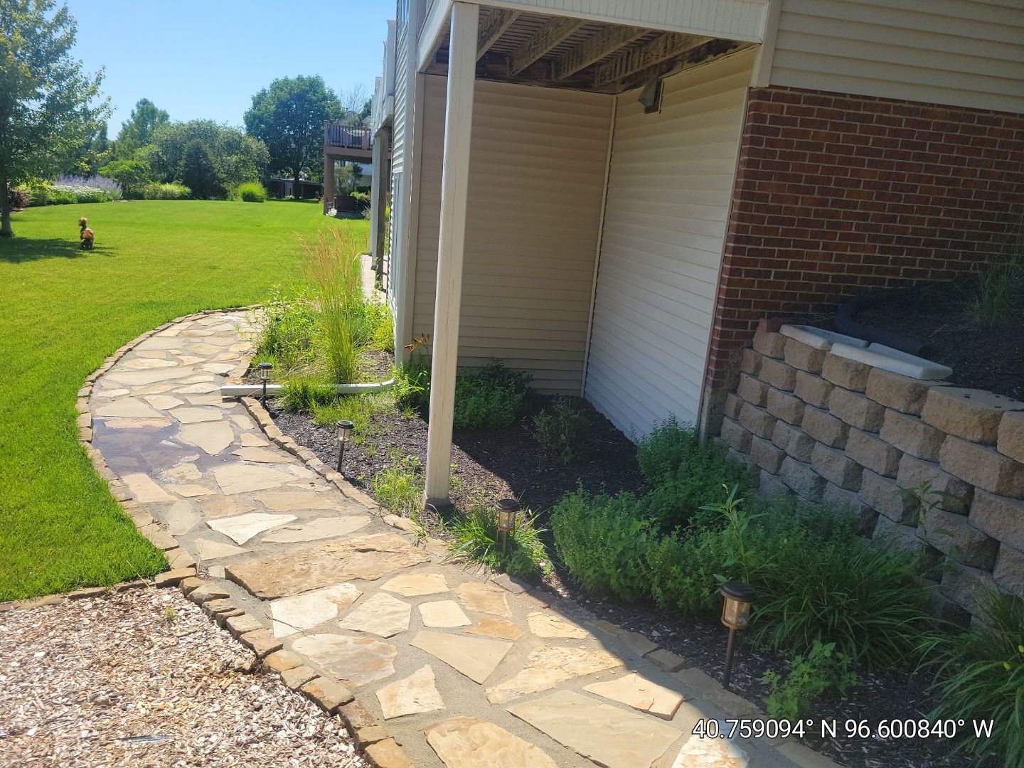 Updated Stone Stepper Path by New Horizon Landscapes