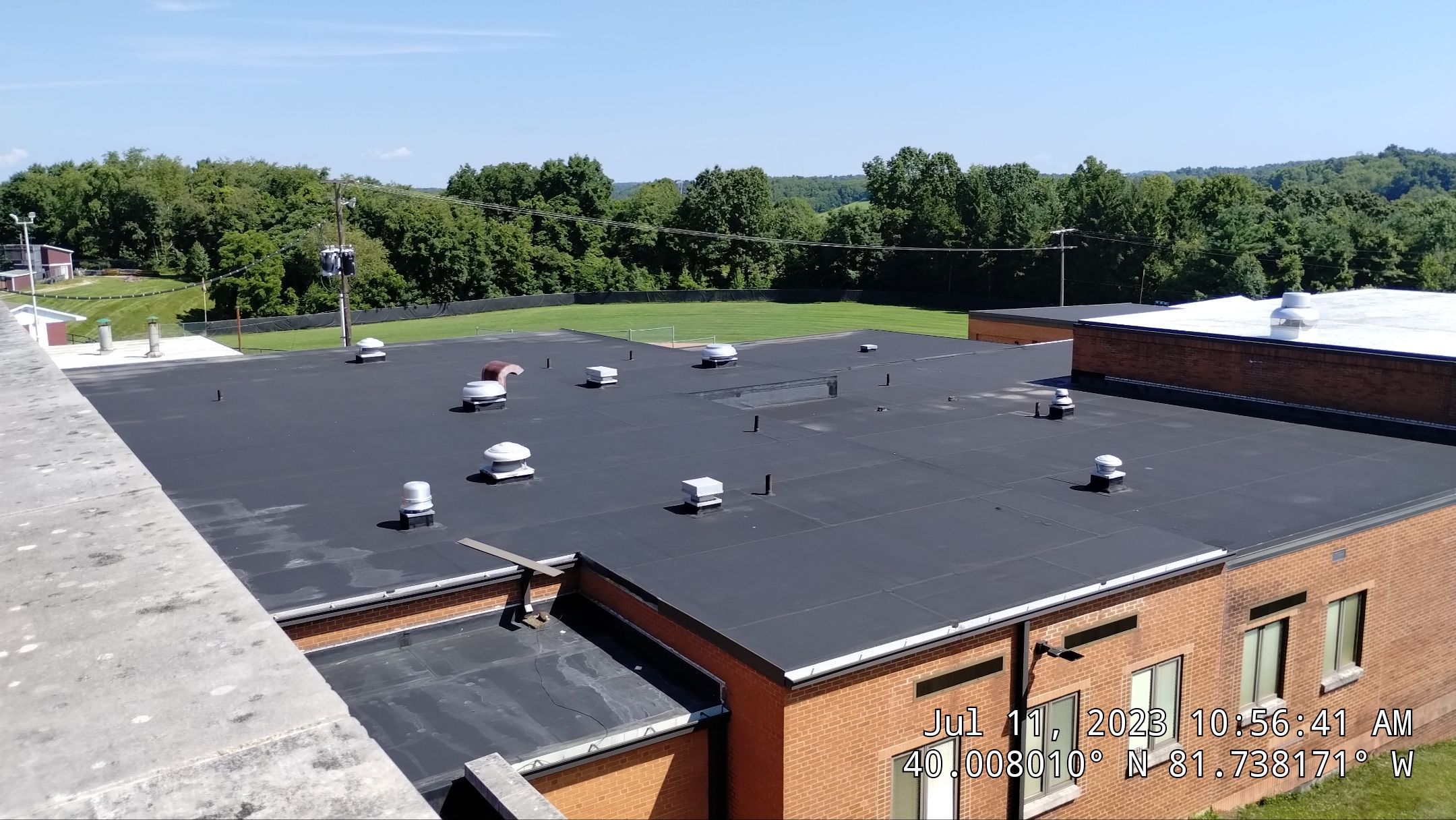 John Glenn High school Roof Install by Gold Star Roofing LLC 