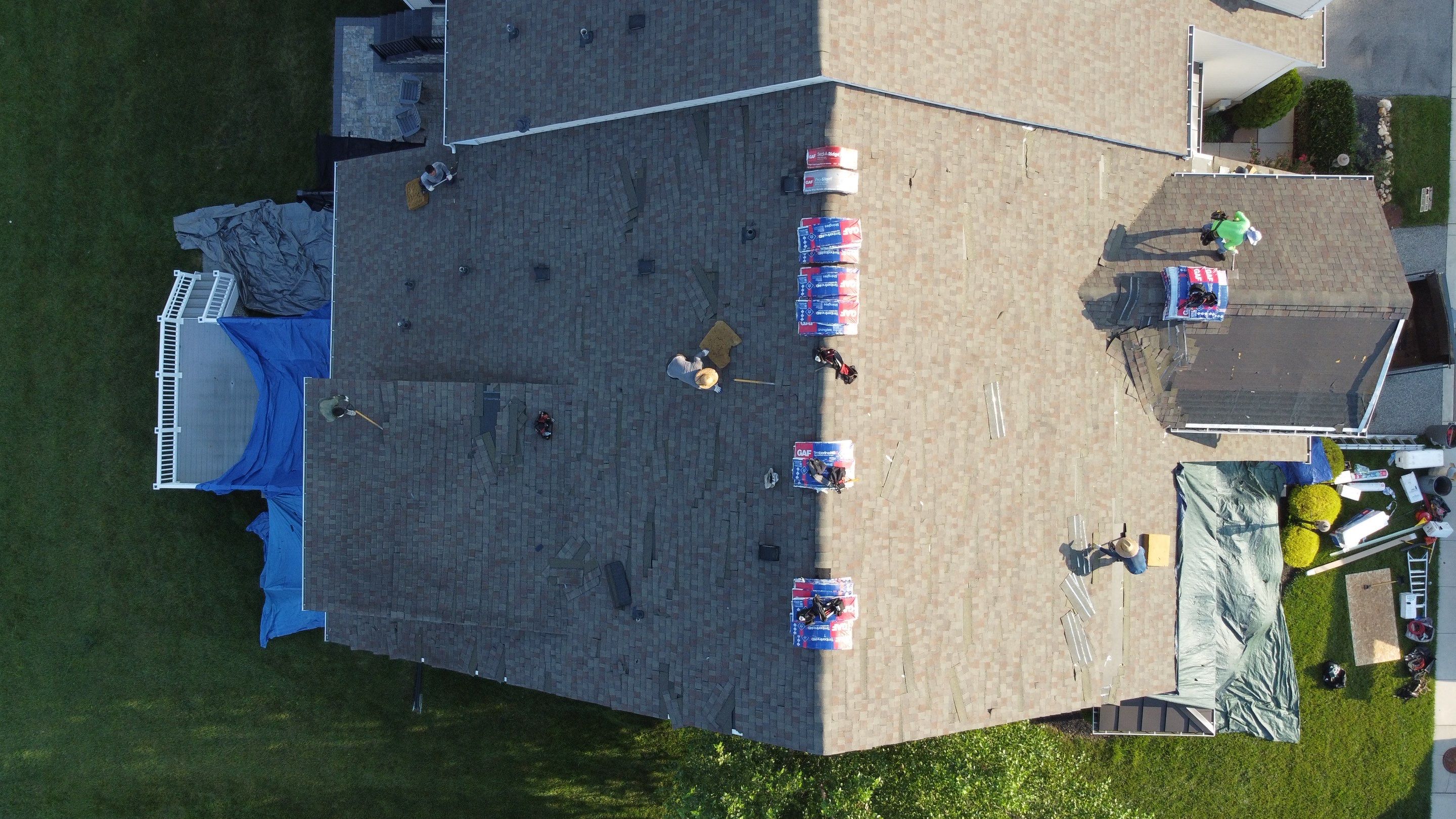 Residential Roofing Installation using GAF Timberline HDZ by Matter Roofing & Construction