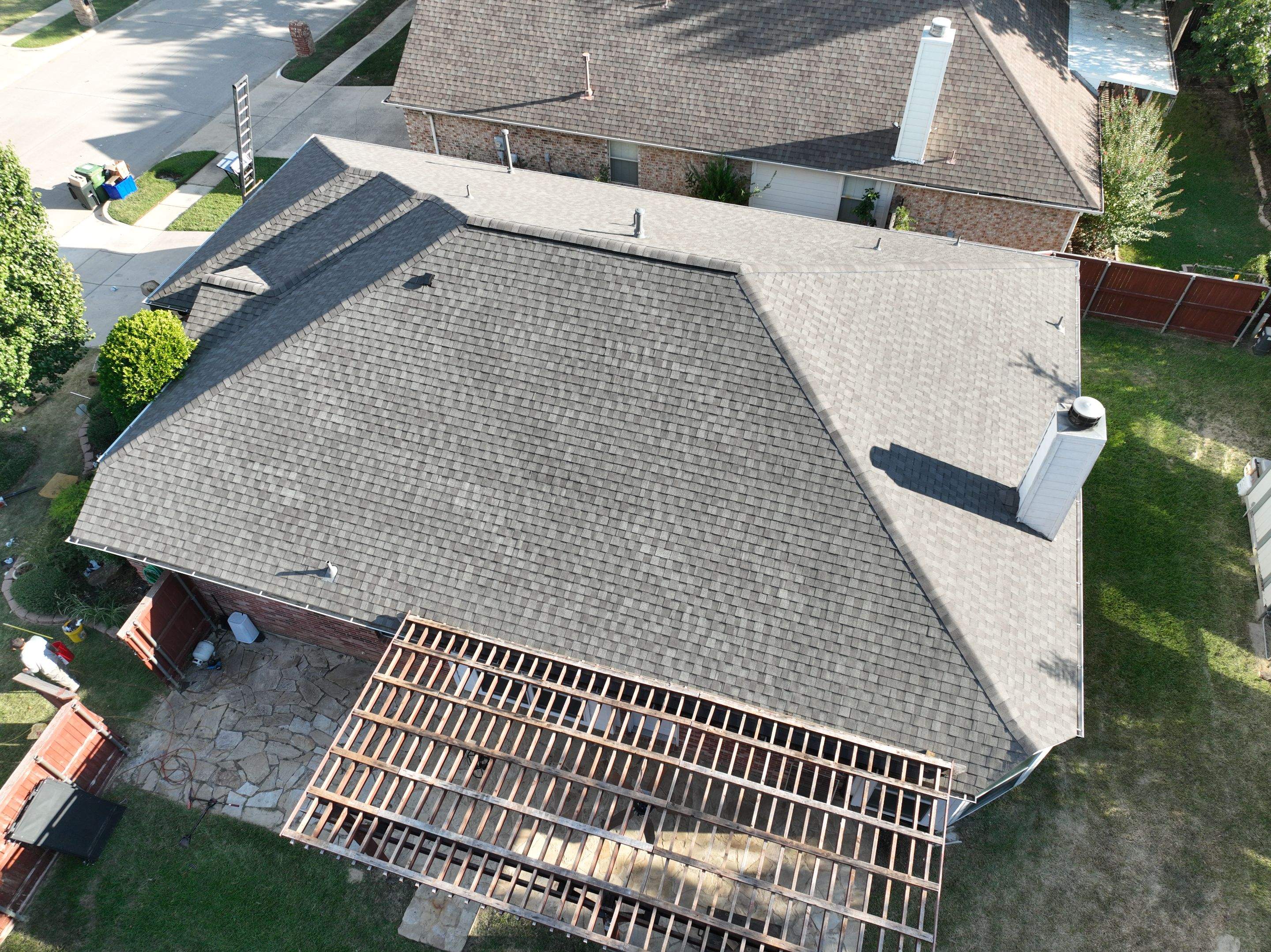 Residential Roofing Installation using TAMKO Titan Weathered Wood by OneSource Roofing and Restoration