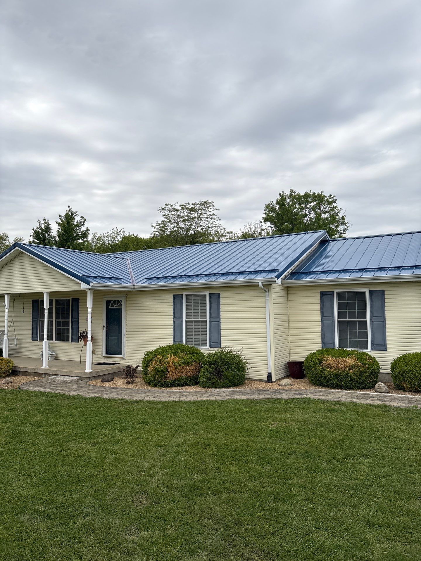 M Panel Metal Roofing - Gallery Blue