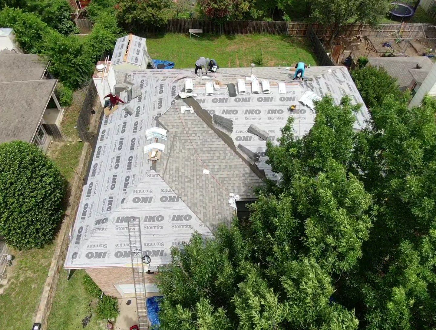 Residential Roofing Installation using Iko Dynasty Biscayne Bay Color by Becker Roofing and Exteriors