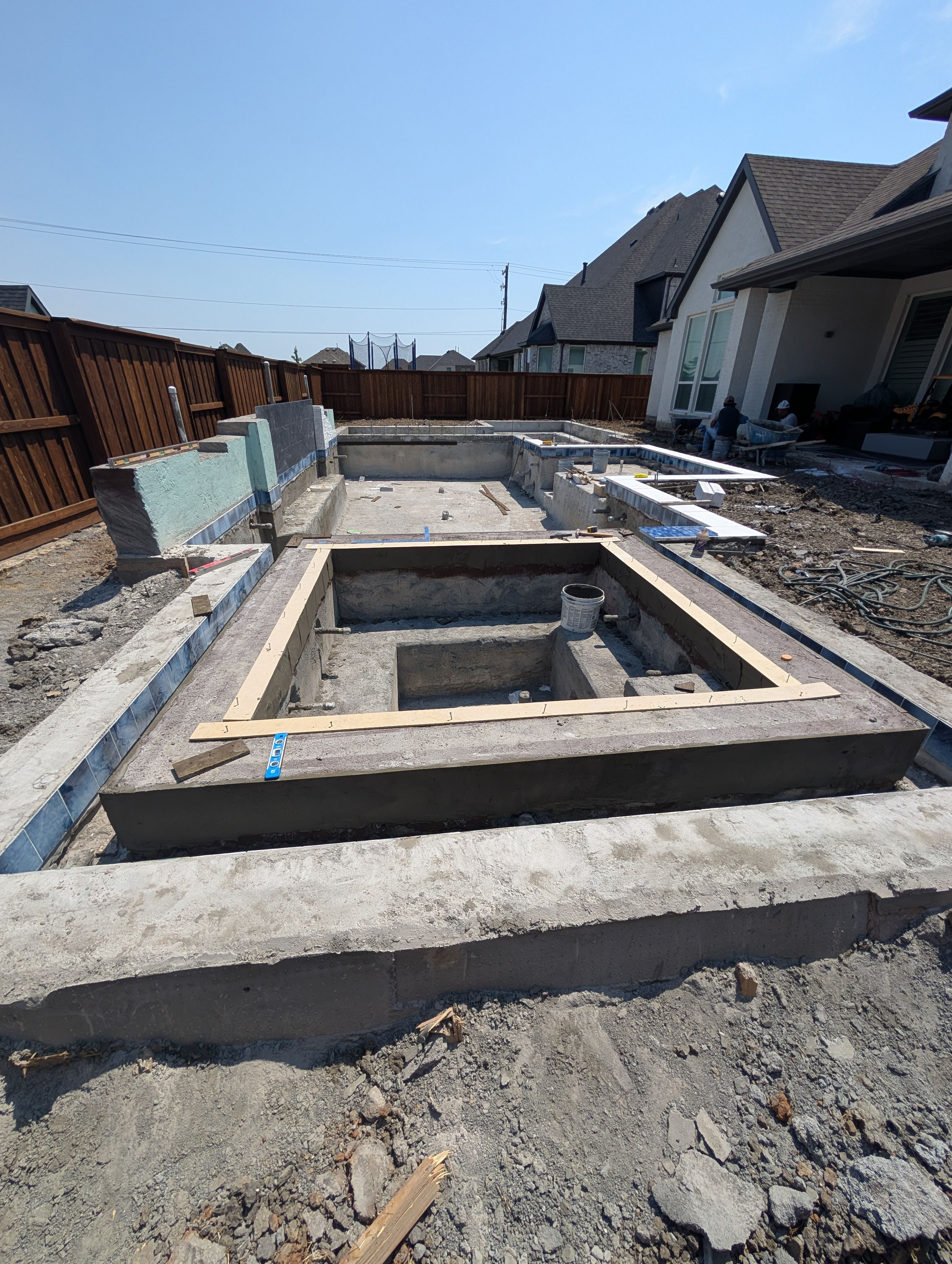 Jumbo Pool, Spa, and Sunken BBQ and Fire Pit by Pinnacle Pools and Spas - DFW