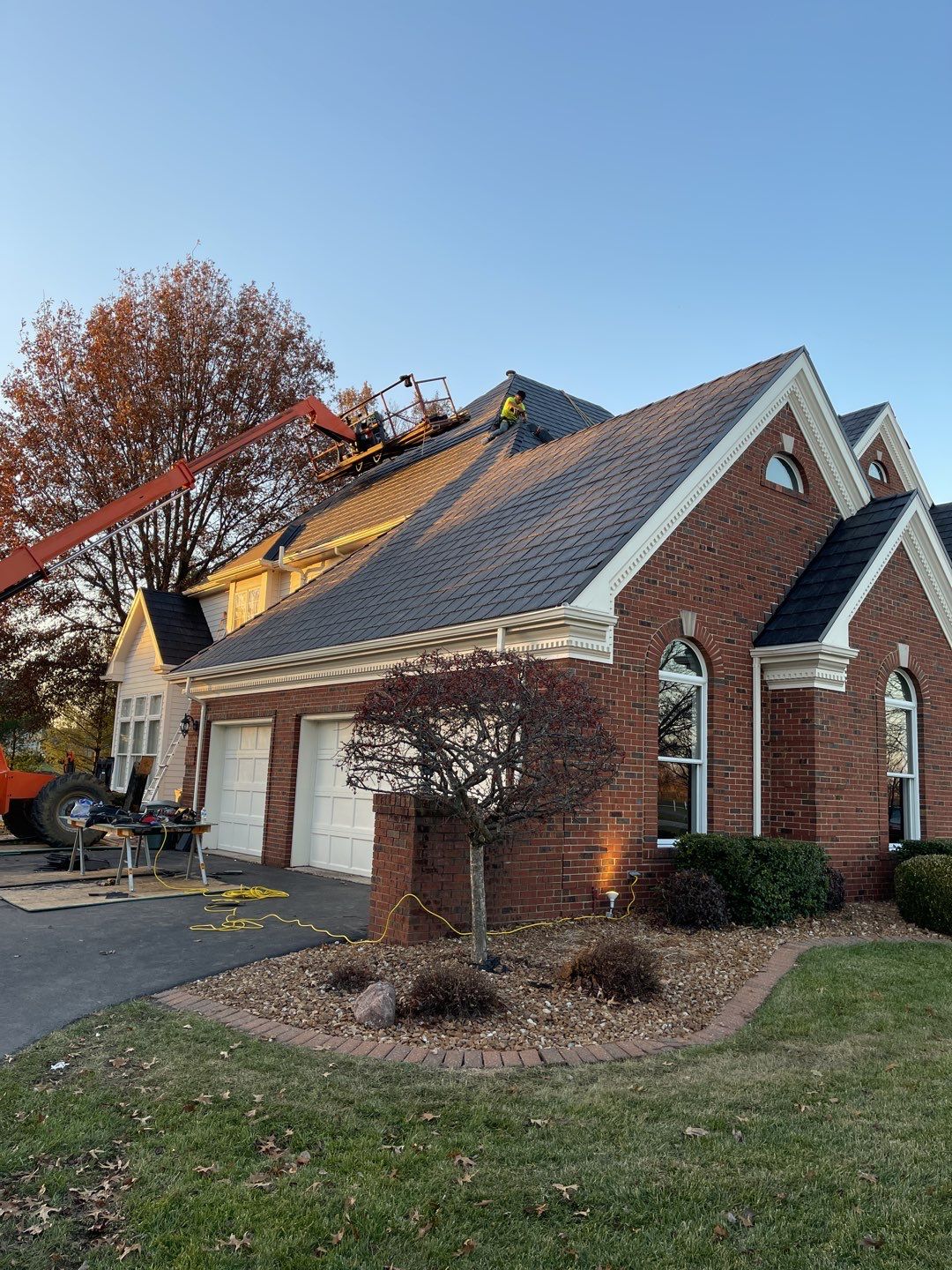 Residential Roofing Installation using DaVinci Slate by Legacy Roofing & Solar