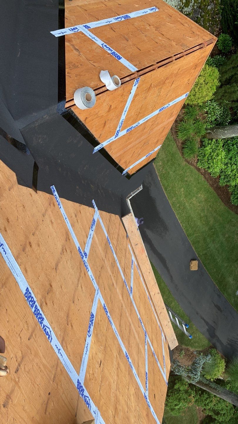 Residential Roofing Installation using Owens Corning Duration Driftwood by A Plus Exterior