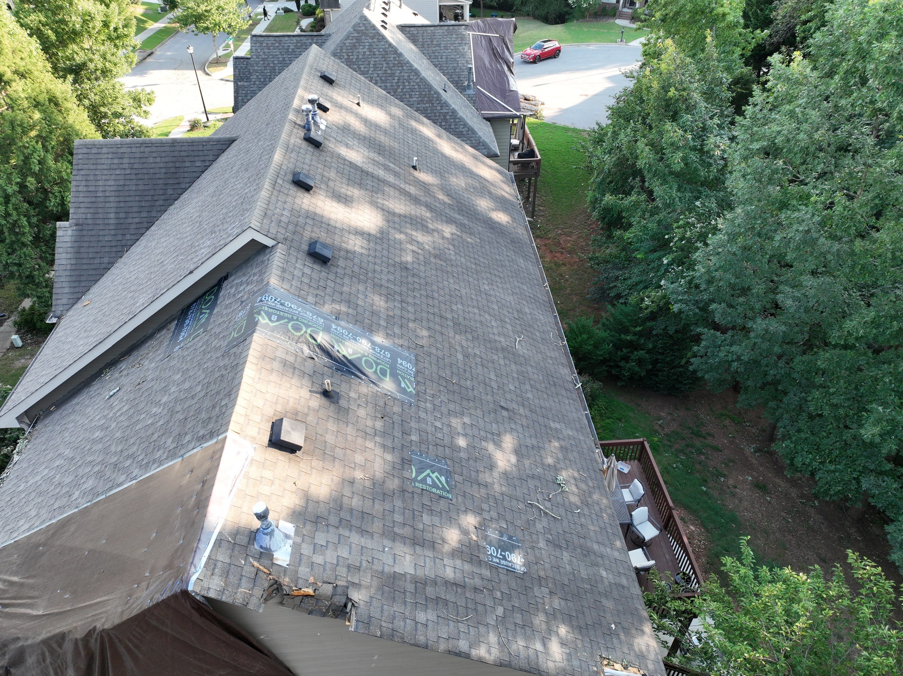  Ashbury Park Dr  Hoschton Roof Replacement  by Dom Roofing & Restoration