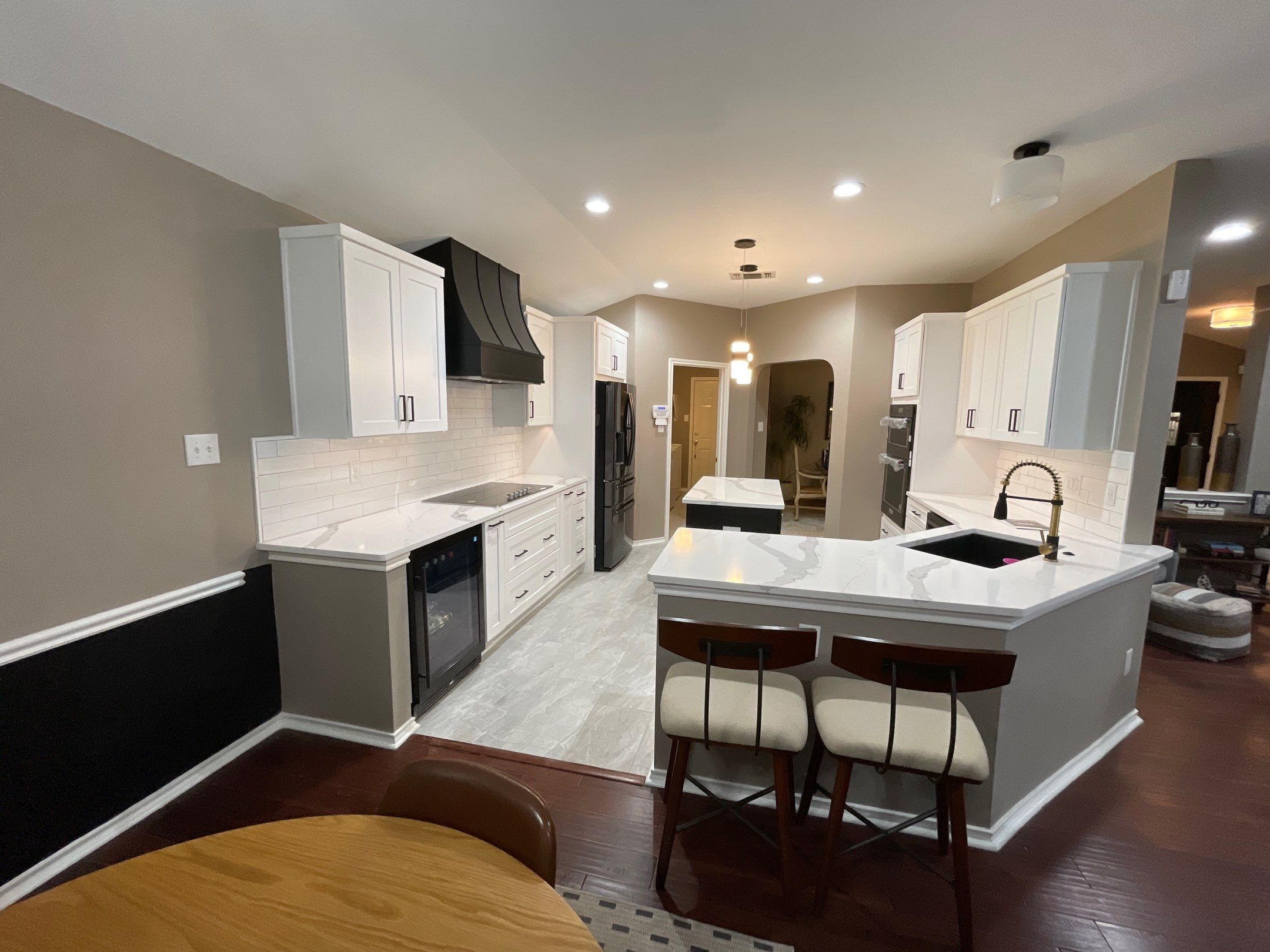 Northwest San Antonio Kitchen Remodel | Bright White Cabinets & Open Layout by Legacy Bath and Kitchen 