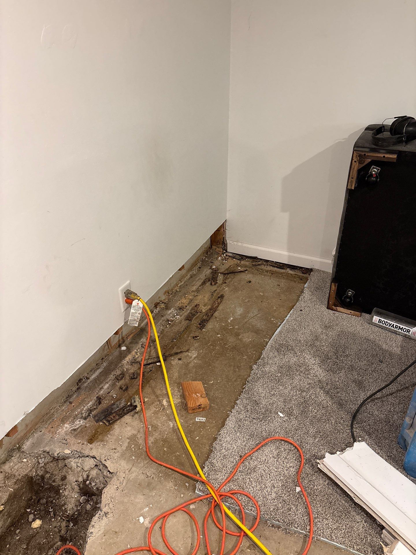 Drain tile & a sump pump for Ruth by Waterproofing Northeast
