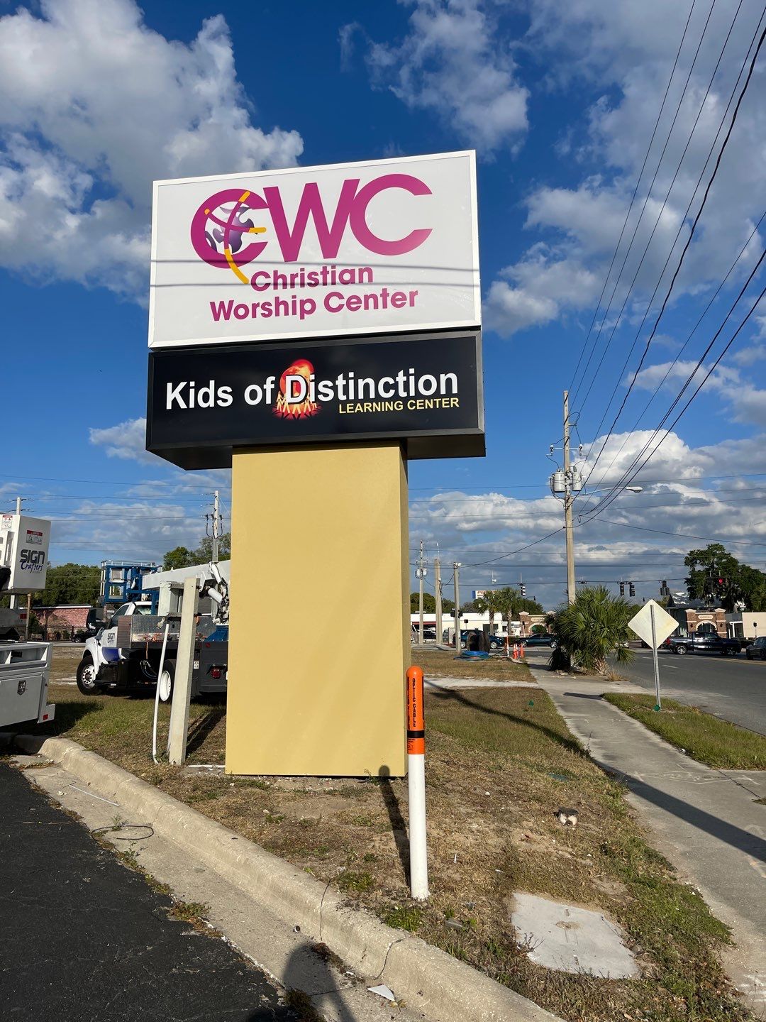 Pylon Sign for Christian Worship Center by SignCrafters