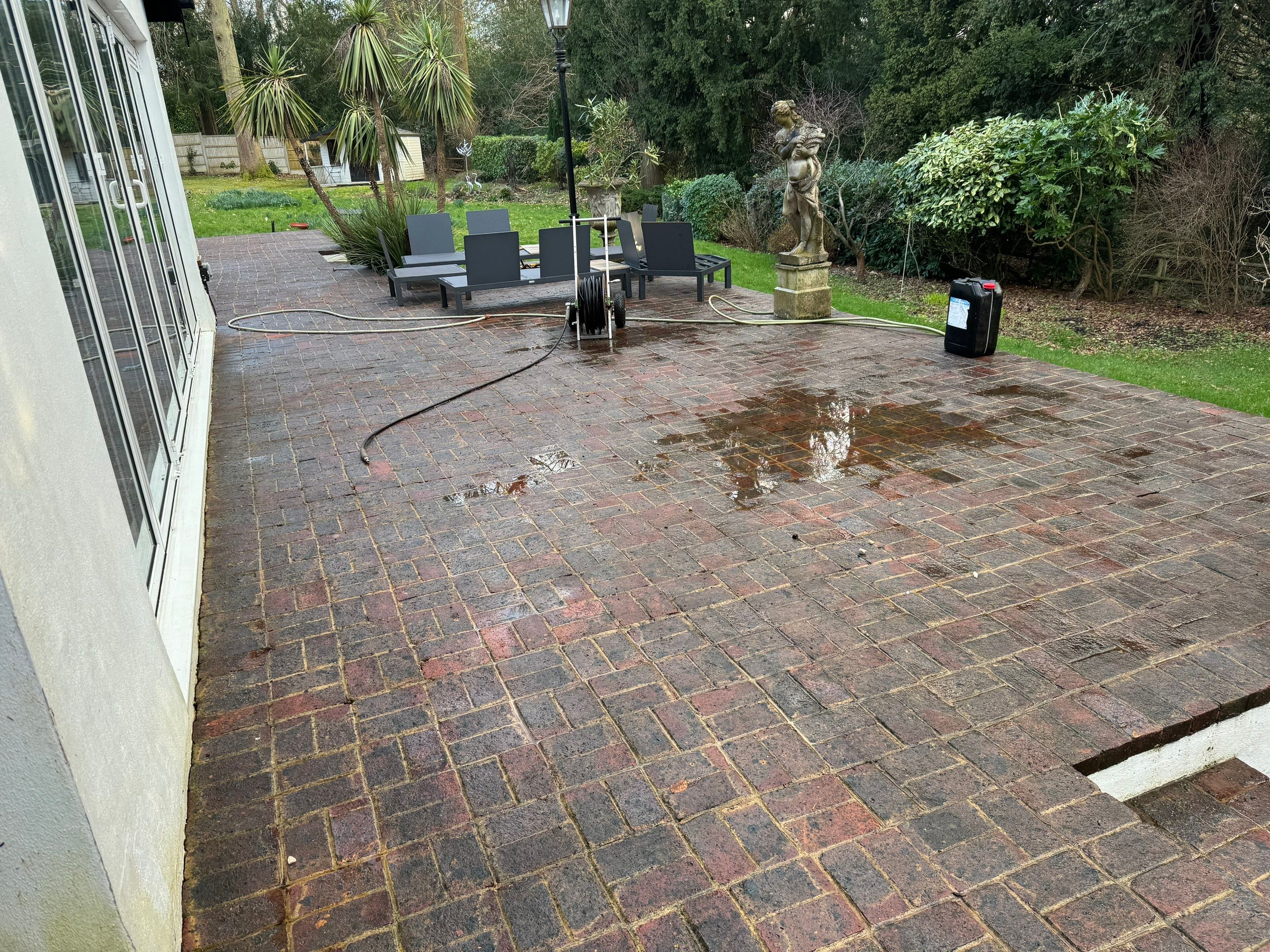 Roof and Patio Cleaning using Honda 15lpm Low Pressure Washing Machine by Ges Exterior Cleaning ltd