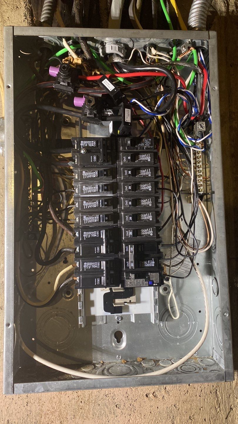 Solar Panel Installation with Exterior Service Change by Infinity Solar Systems